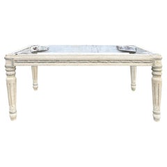 20th Century French Louis XVI Style Bench with Fluted Legs
