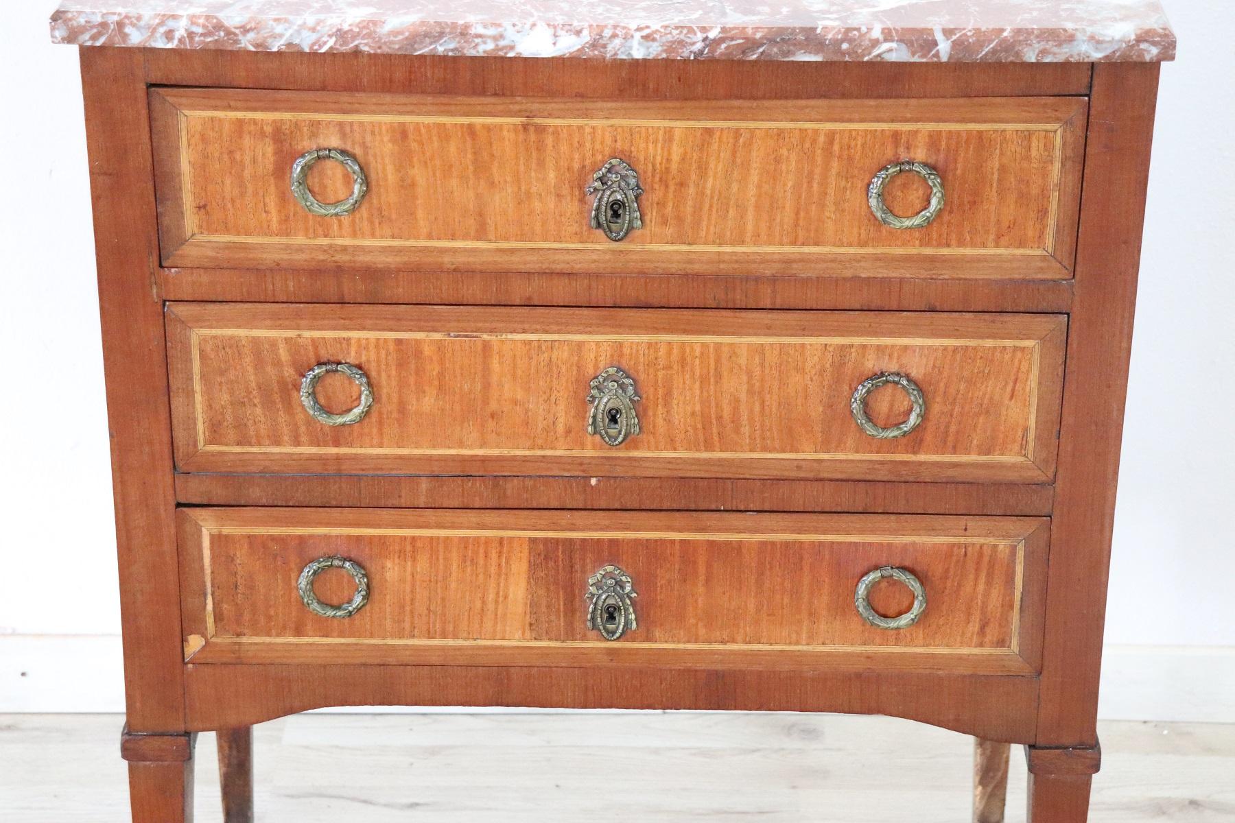 inlaid wood dresser