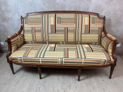 Canape francés del siglo XX estilo Luis XVI retapizado