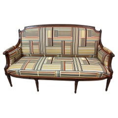 20ème siècle Français Style Louis XVI Canape retapissé