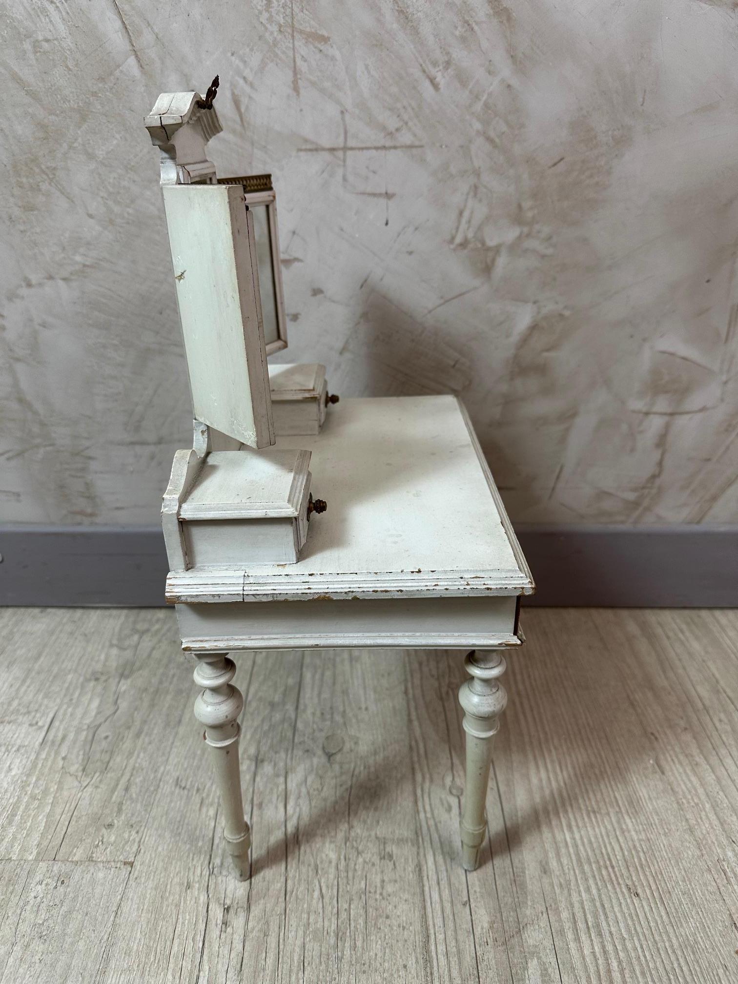 20th century French Louis XVI style Set of Wooden Doll Furniture, 1930s For Sale 4