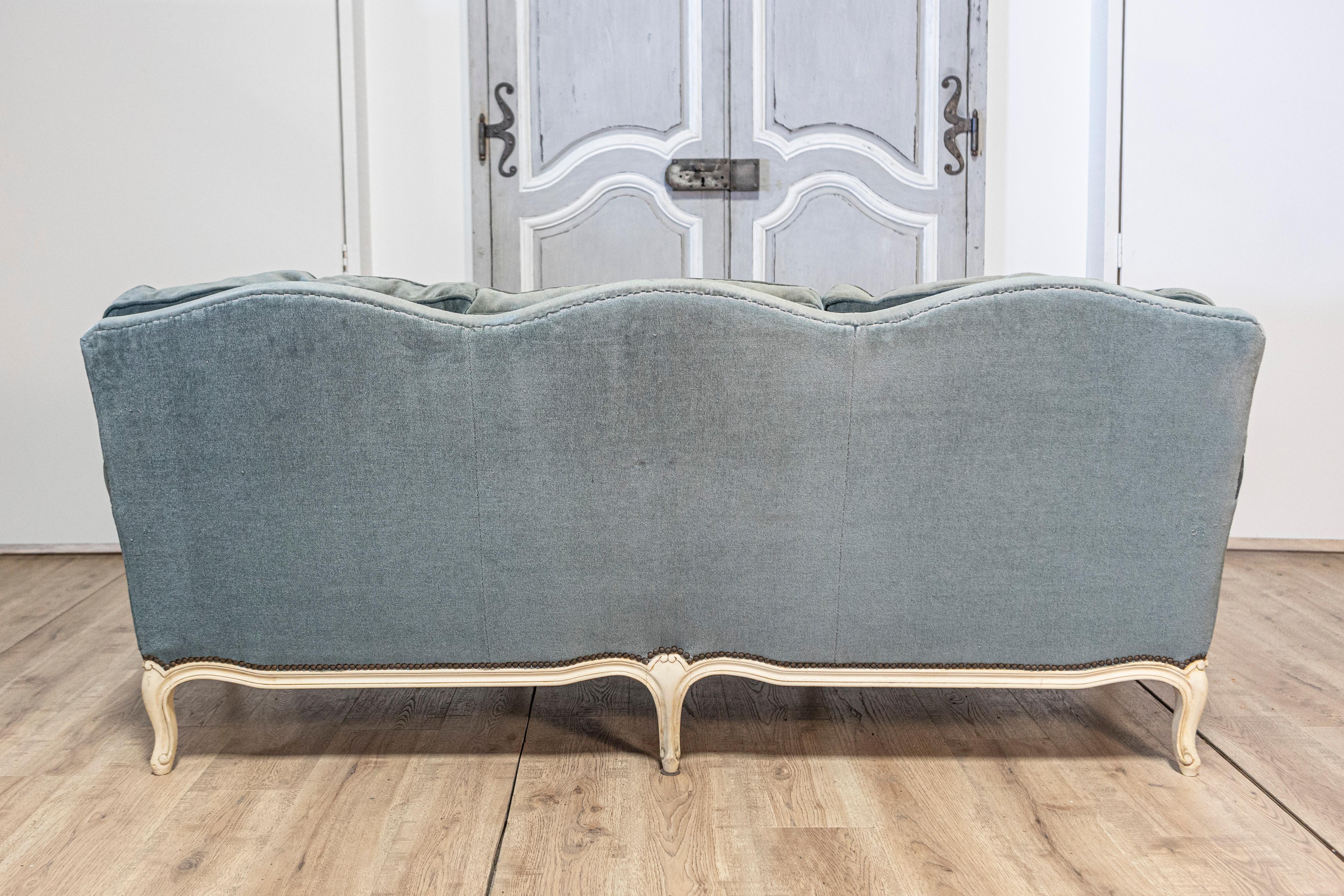 Canapé français du 20e siècle de style Louis XVI en vente 3