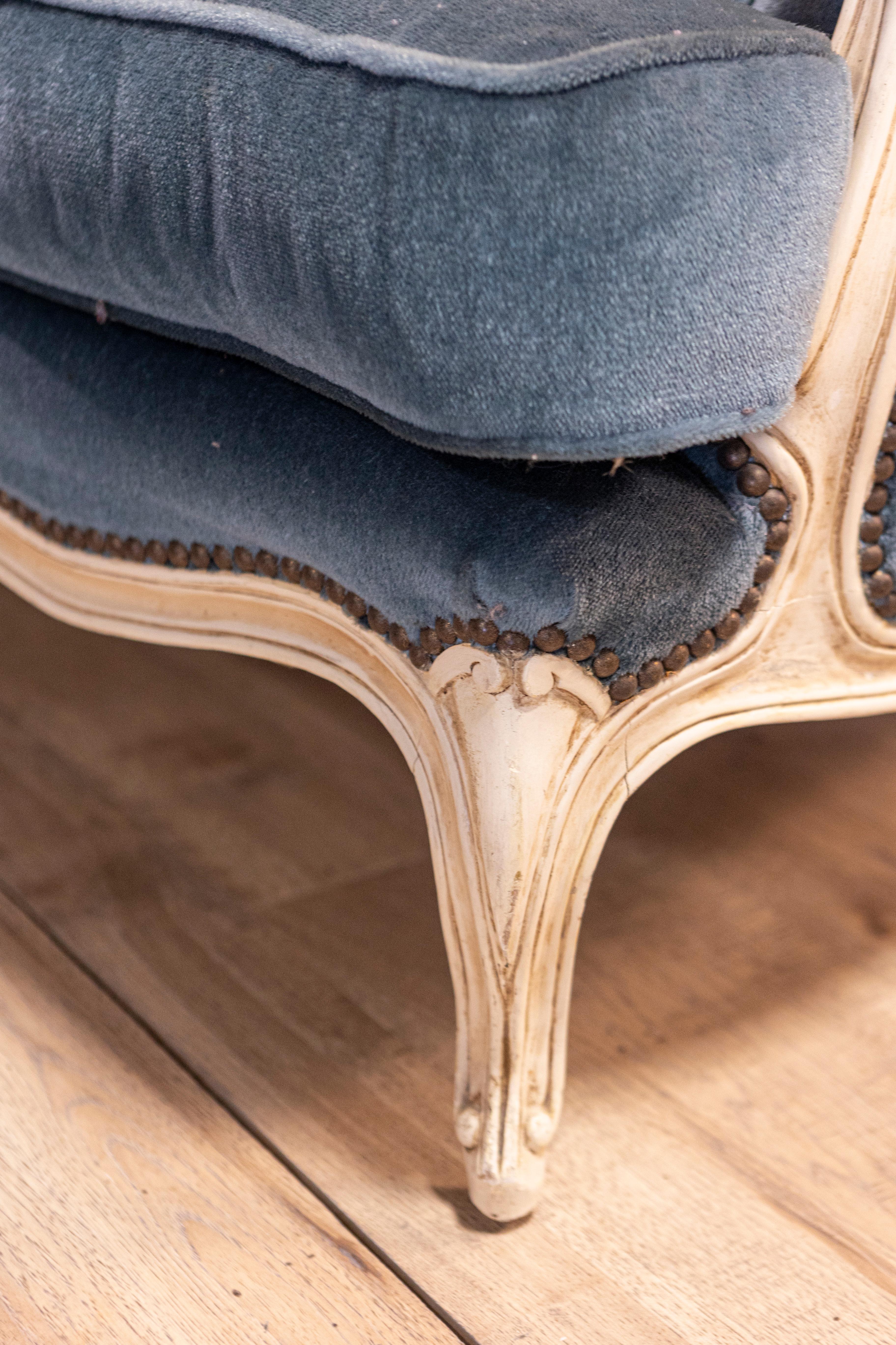 20ième siècle Canapé français du 20e siècle de style Louis XVI en vente