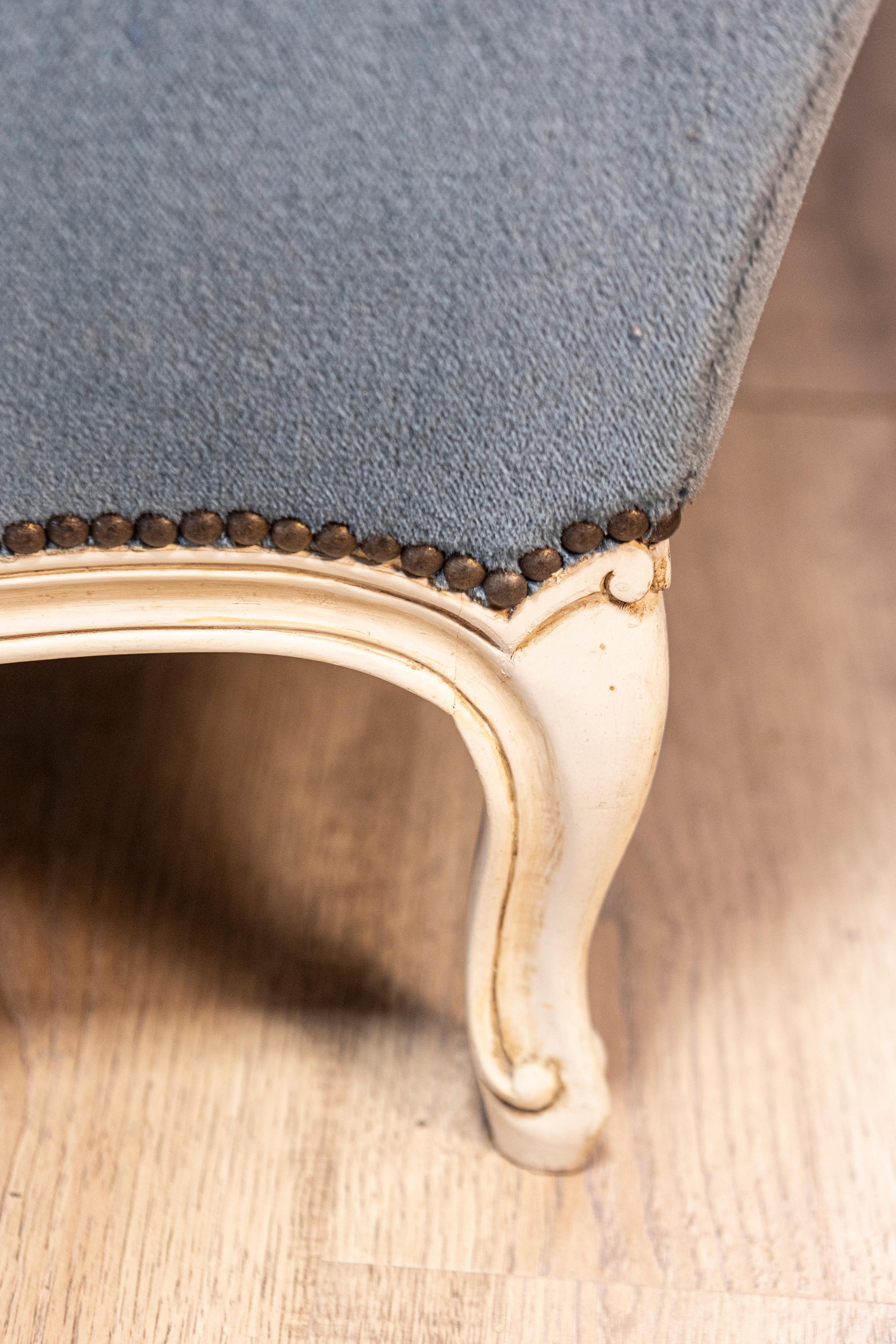 Tissu d'ameublement Canapé français du 20e siècle de style Louis XVI en vente