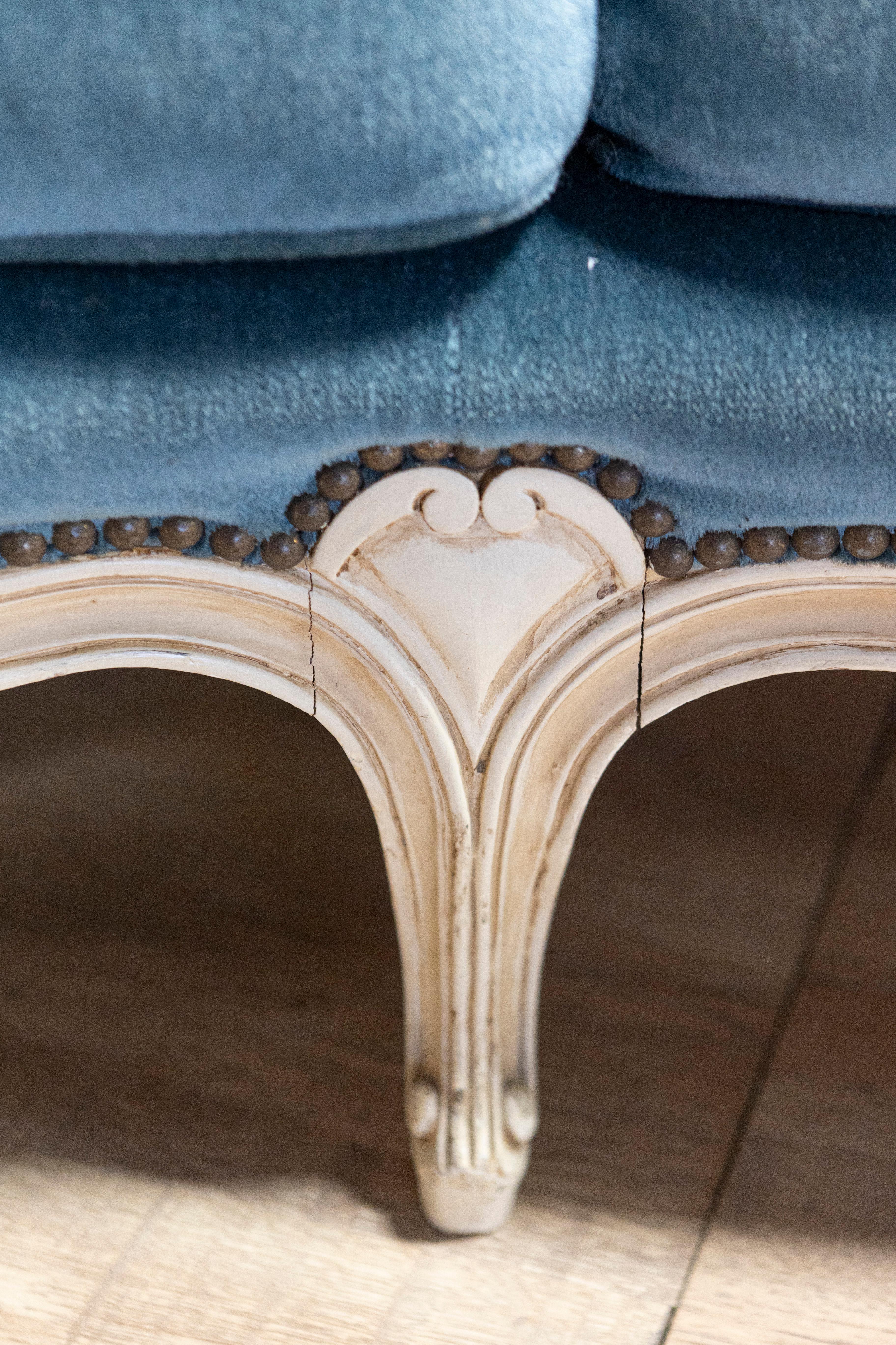 Canapé français du 20e siècle de style Louis XVI en vente 1