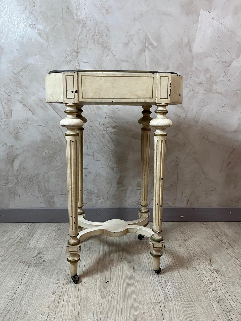 Zinc 20e siècle Jardinière roulante en bois de style Louis XVI, années 1920 en vente