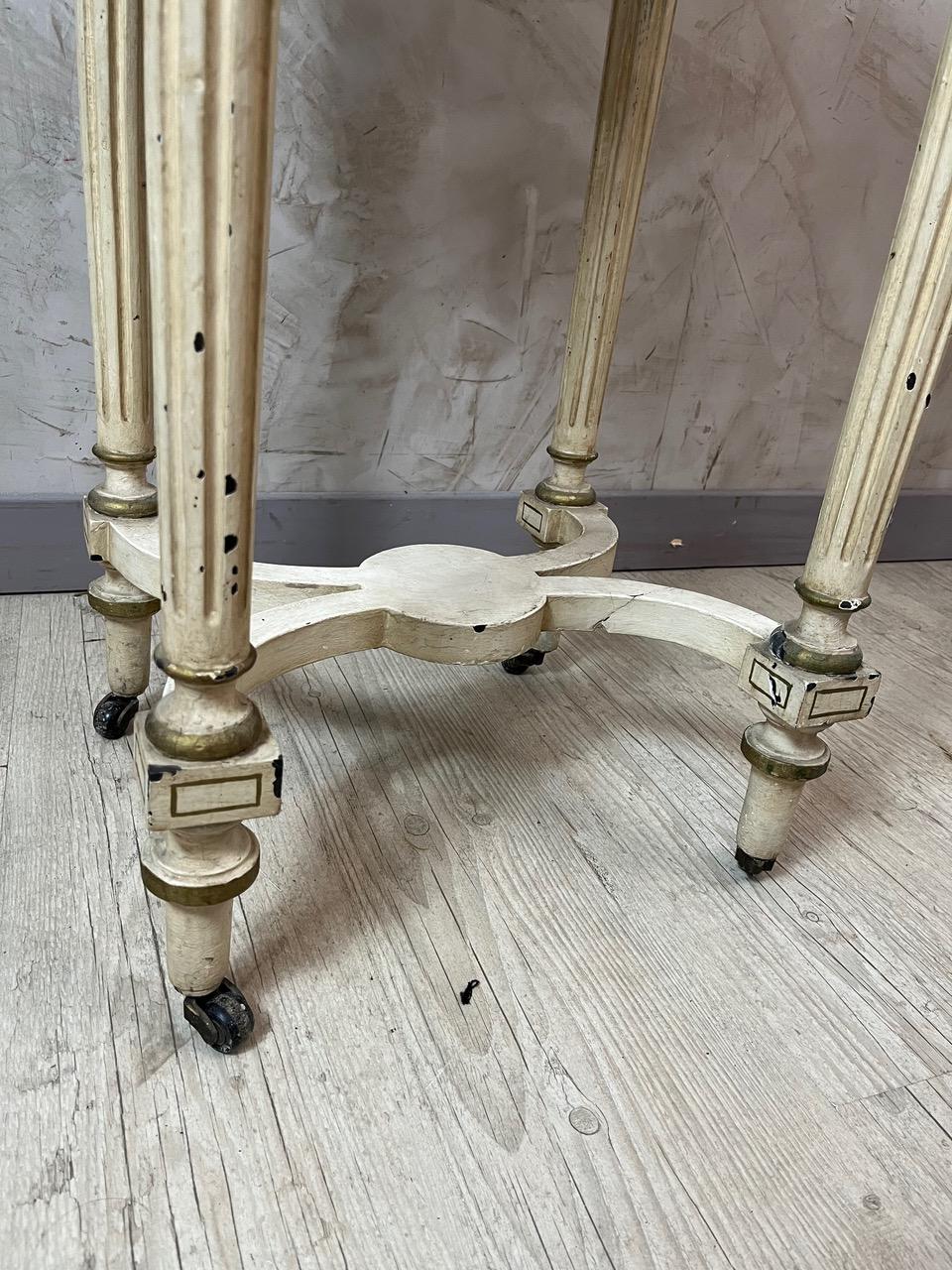 20e siècle Jardinière roulante en bois de style Louis XVI, années 1920 en vente 1