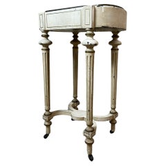 20th century French Louis XVI Style Wooden Rolling Planter, 1920s