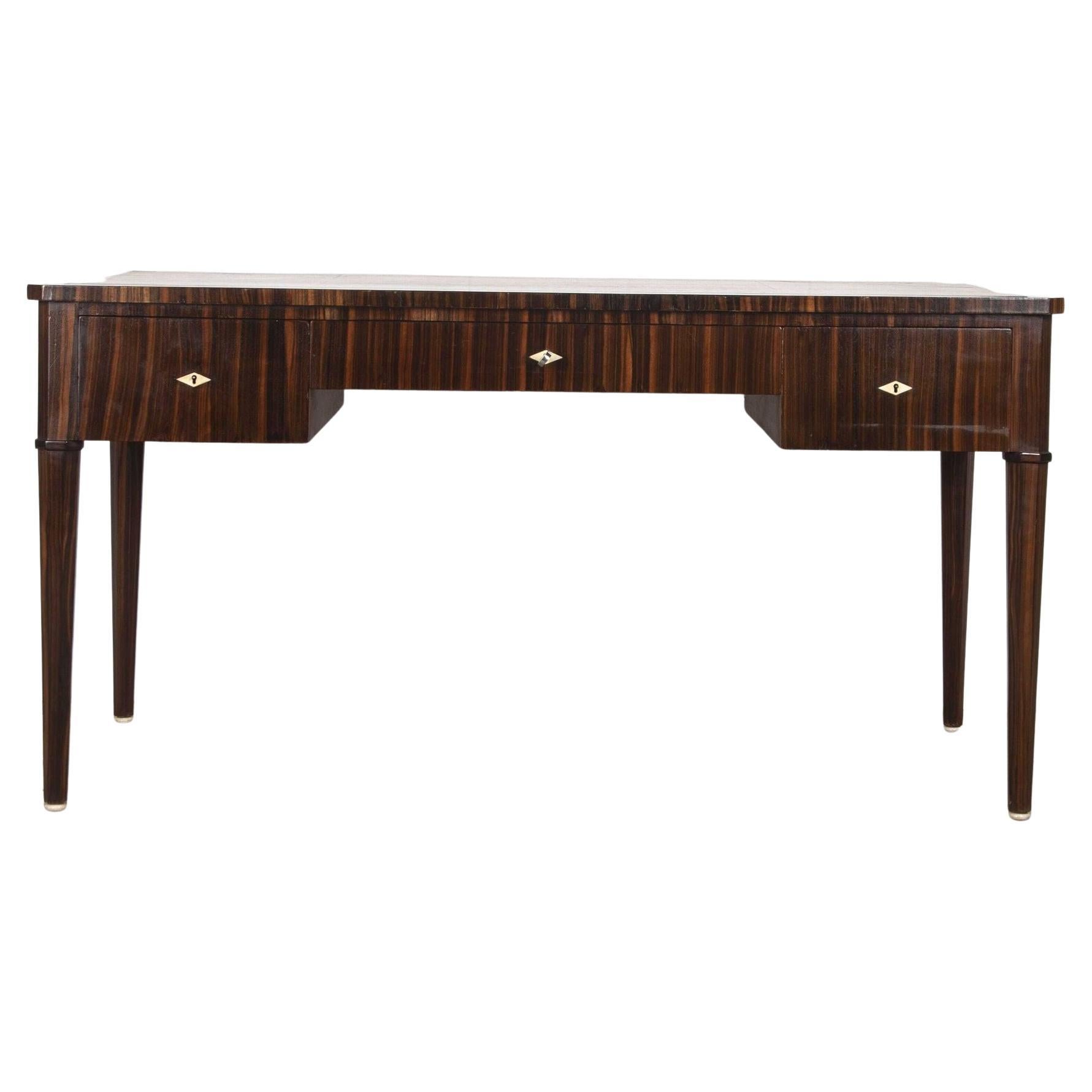 20th Century French Macassar Bureau Plat