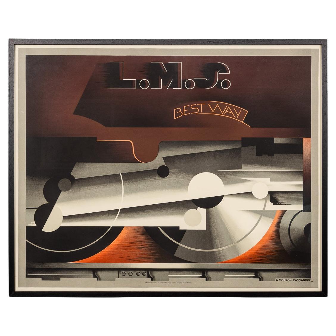 20th Century French Made Lms "Best Way" Poster By Henri Mouron Adagp, Paris For Sale