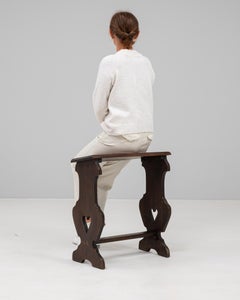 20th Century French Mahogany Console Table with Scrolled Brackets