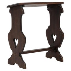 20th Century French Mahogany Console Table with Scrolled Brackets