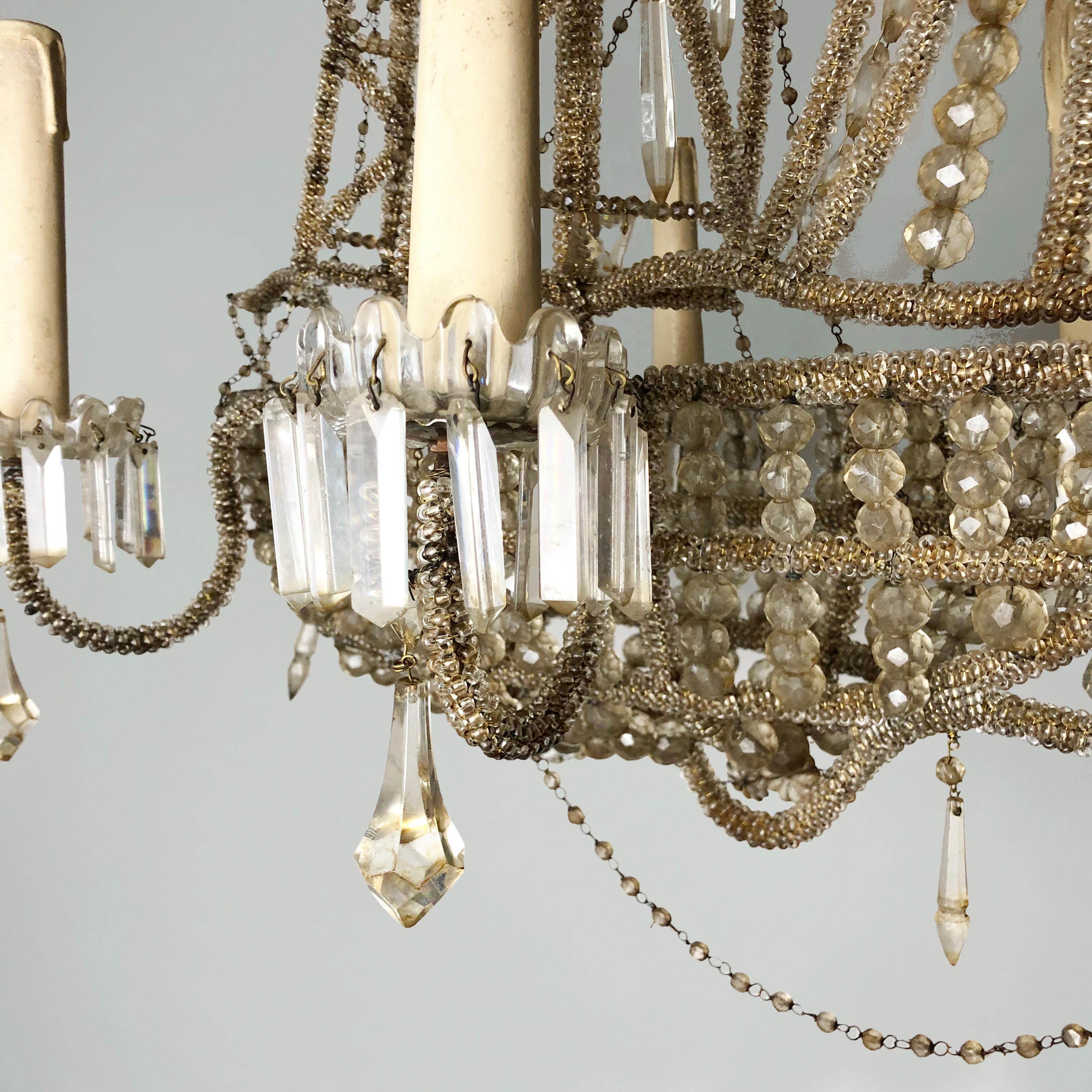 20th Century French Maison Bagues Style Ship Chandelier In Good Condition In London, GB