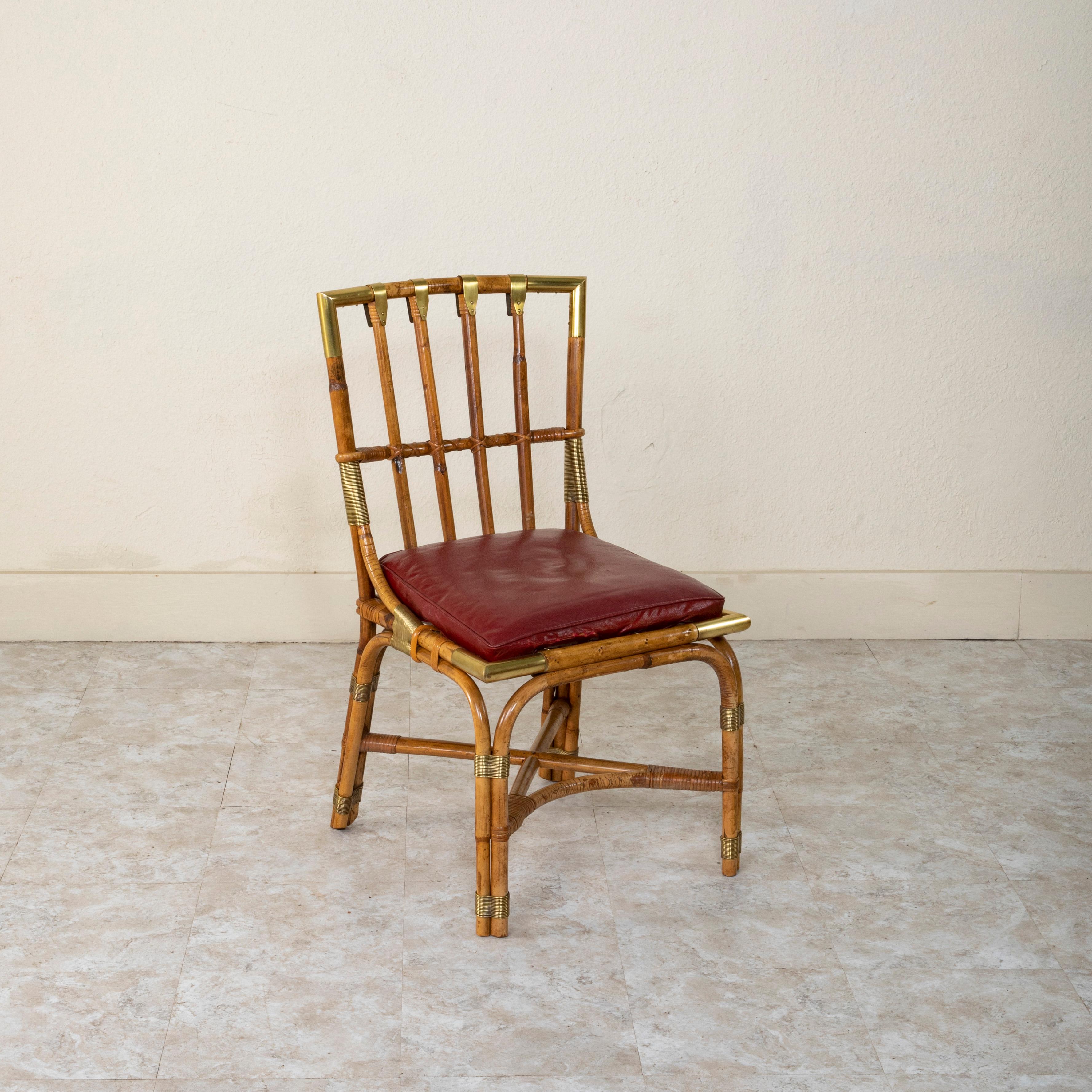 Bureau et chaise en bambou de la Maison Jansen du 20ème siècle, Louis Sognot en vente 10