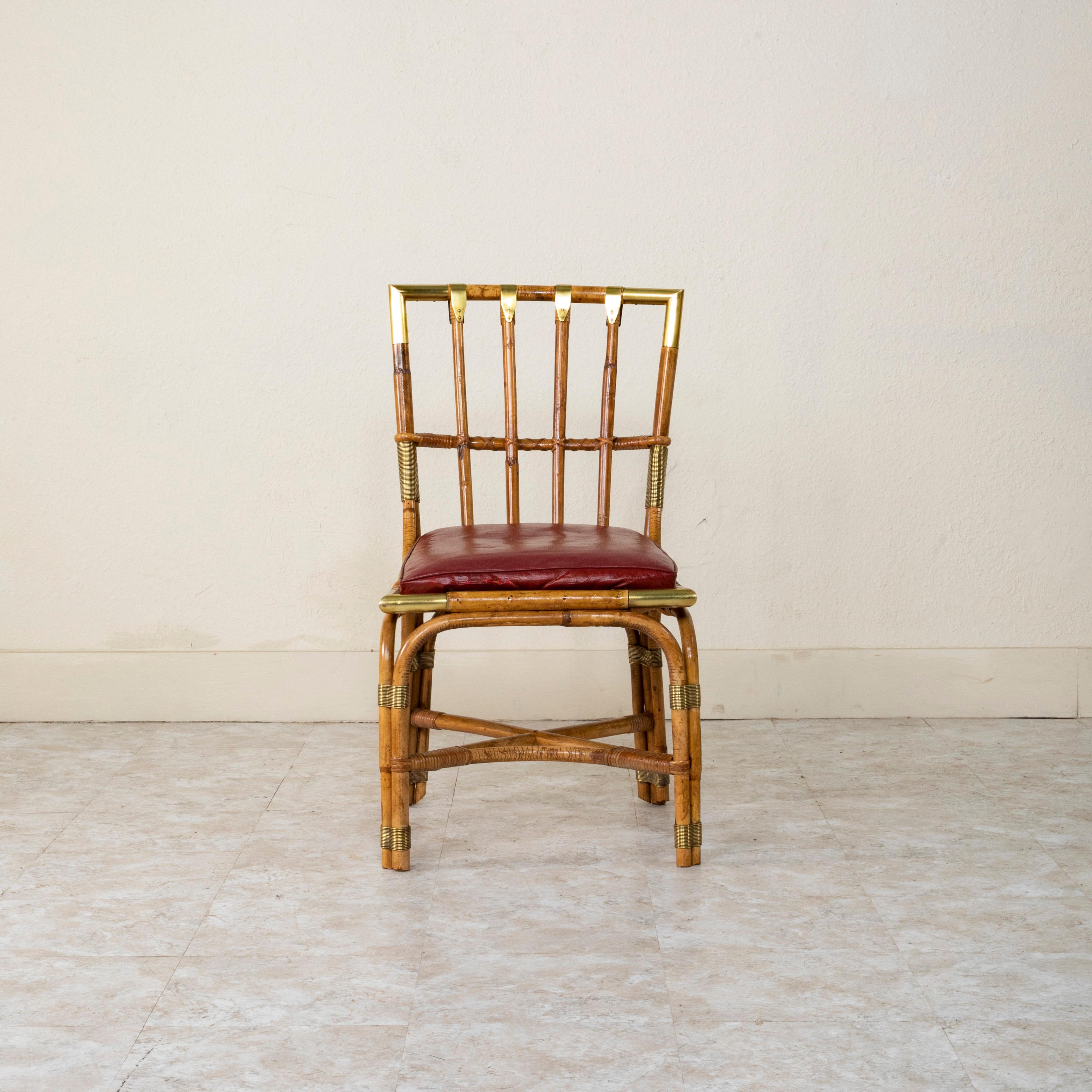 Bureau et chaise en bambou de la Maison Jansen du 20ème siècle, Louis Sognot en vente 11