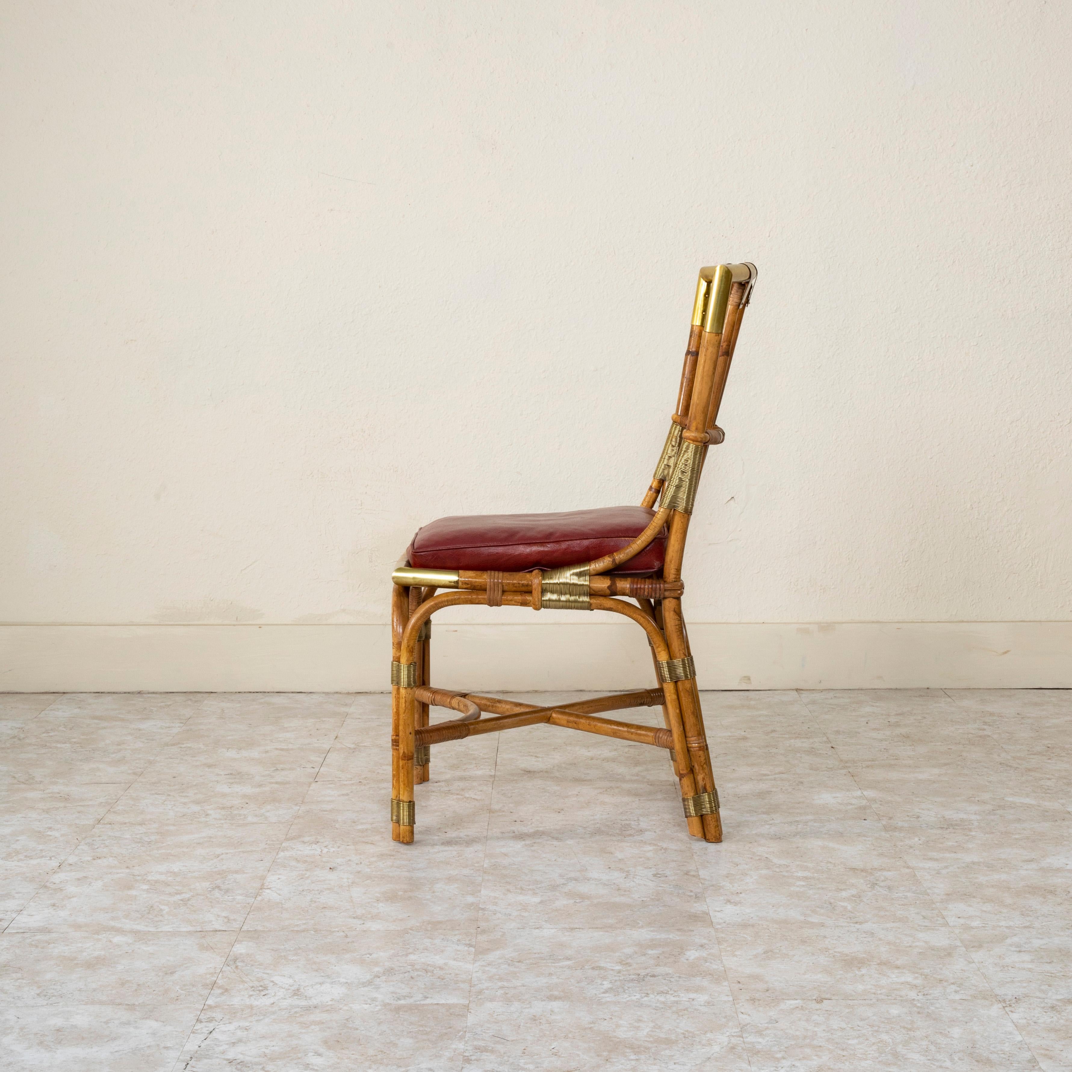 Bureau et chaise en bambou de la Maison Jansen du 20ème siècle, Louis Sognot en vente 12