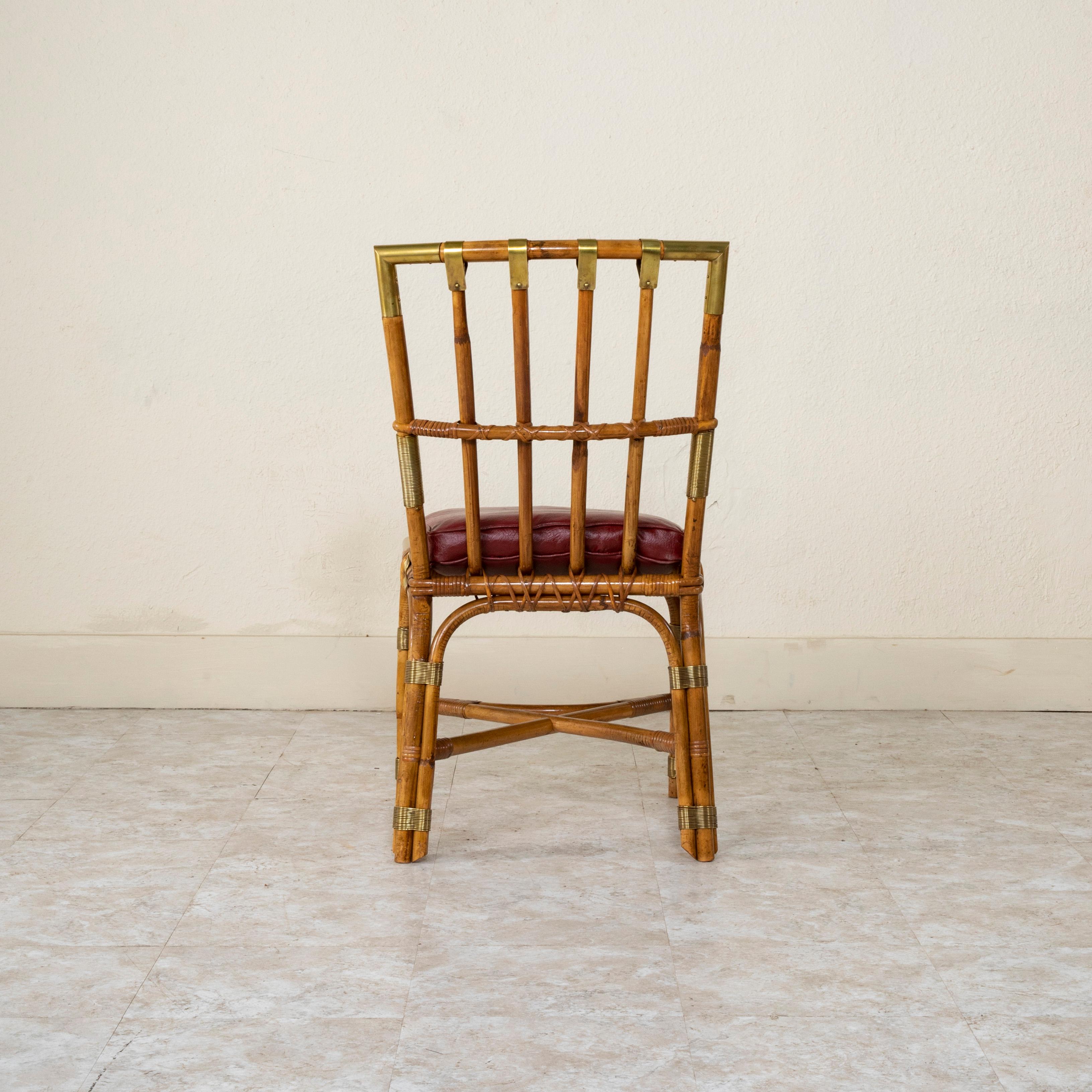 Bureau et chaise en bambou de la Maison Jansen du 20ème siècle, Louis Sognot en vente 13