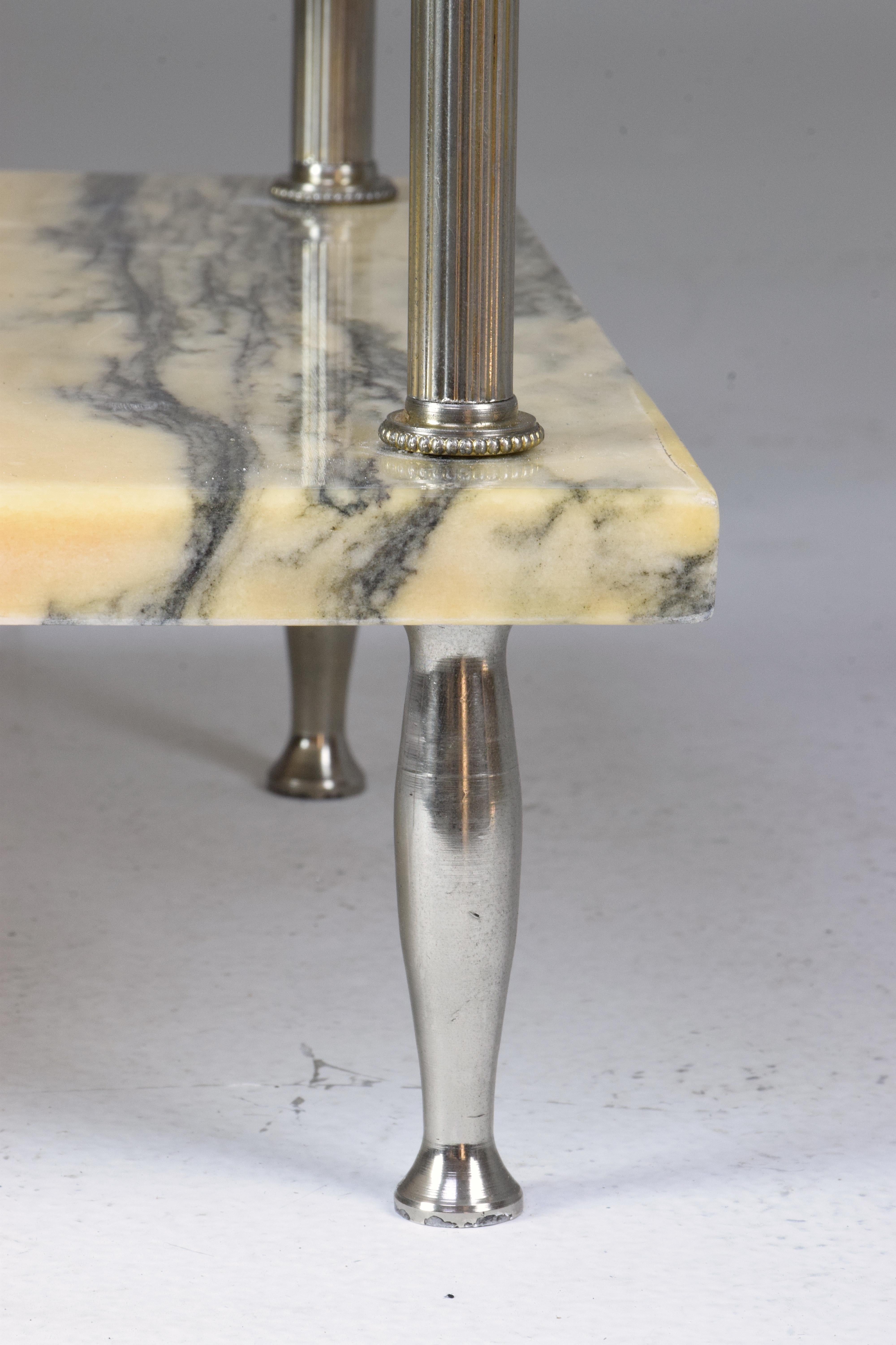 20th Century French Marble Console Table, 1970s 6