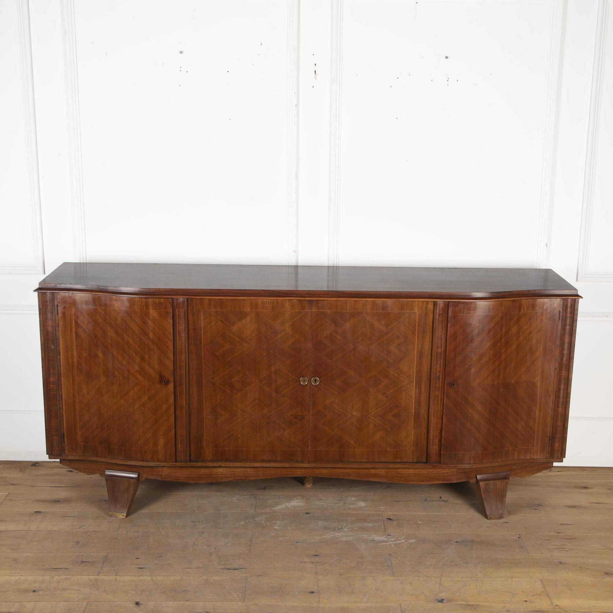 20th Century French Marquetry Sideboard For Sale 9