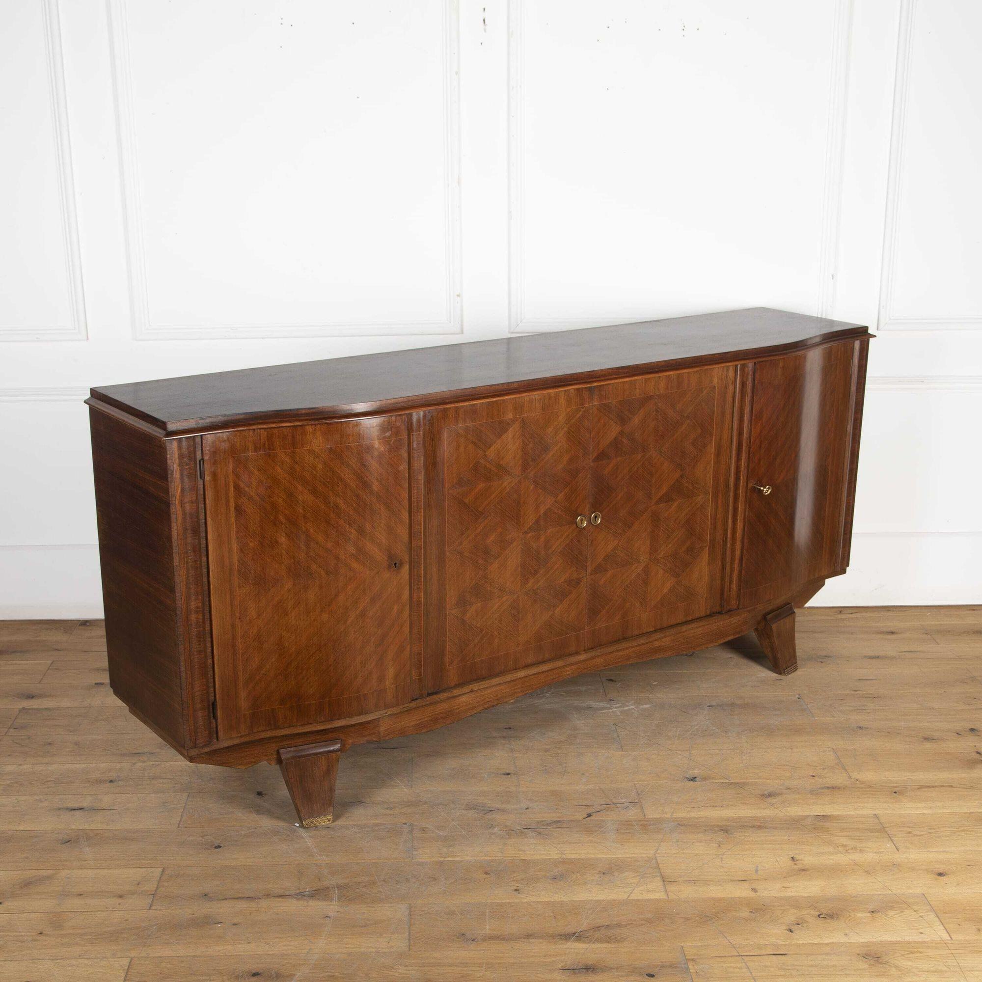 20th Century French Marquetry Sideboard In Good Condition For Sale In Gloucestershire, GB