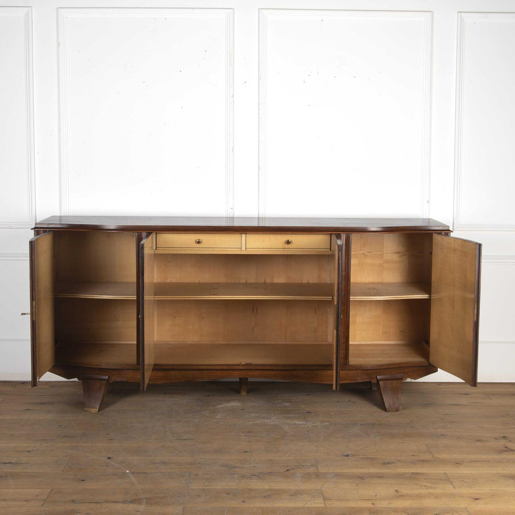 20th Century French Marquetry Sideboard For Sale 4