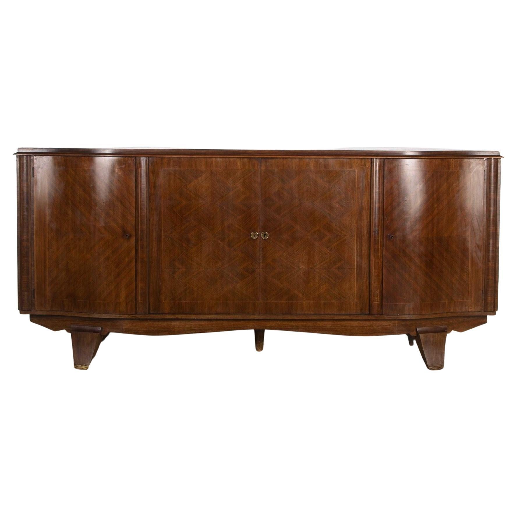 20th Century French Marquetry Sideboard For Sale