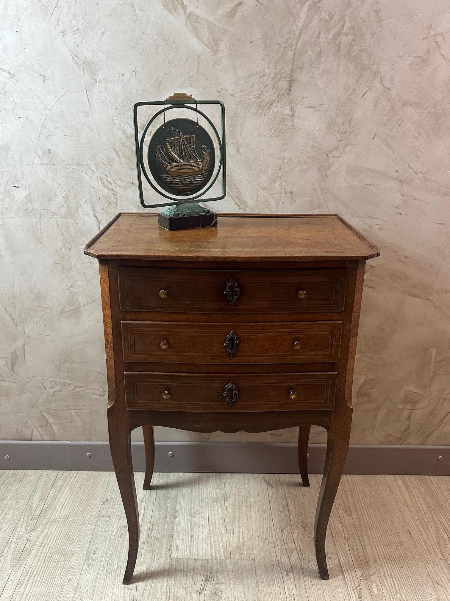 20th century French Max le Verrier Bronze Table Gong, 1930s 6