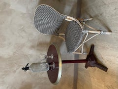 Französischer Guéridon-Bistrotisch aus Metall und Bakelit des 20. Jahrhunderts, 1920er Jahre