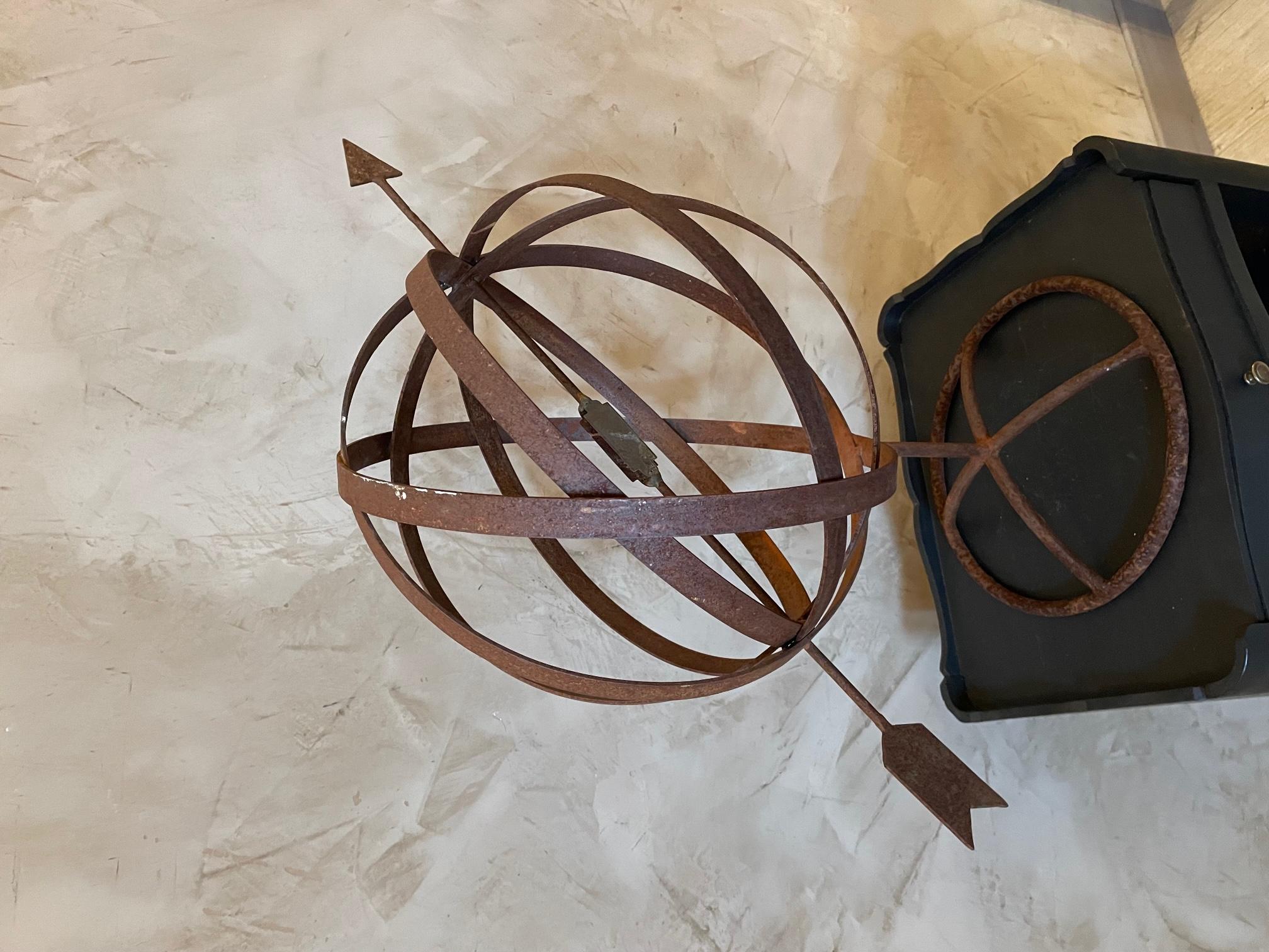 20th Century French Metal Armillary Sphere 3
