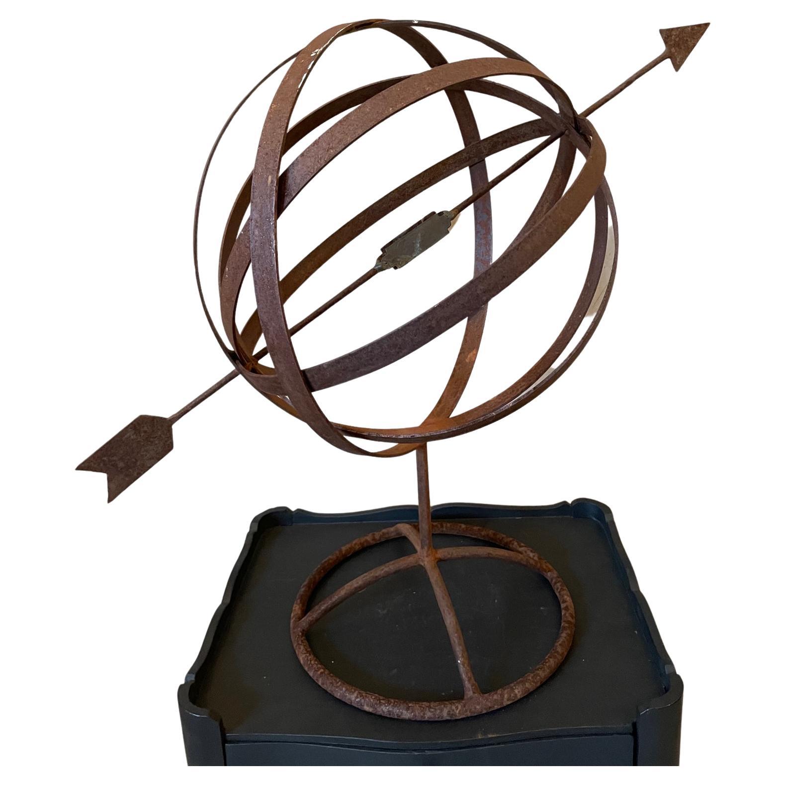 20th Century French Metal Armillary Sphere