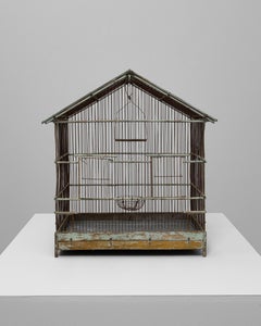 20th Century French Metal Bird Cage