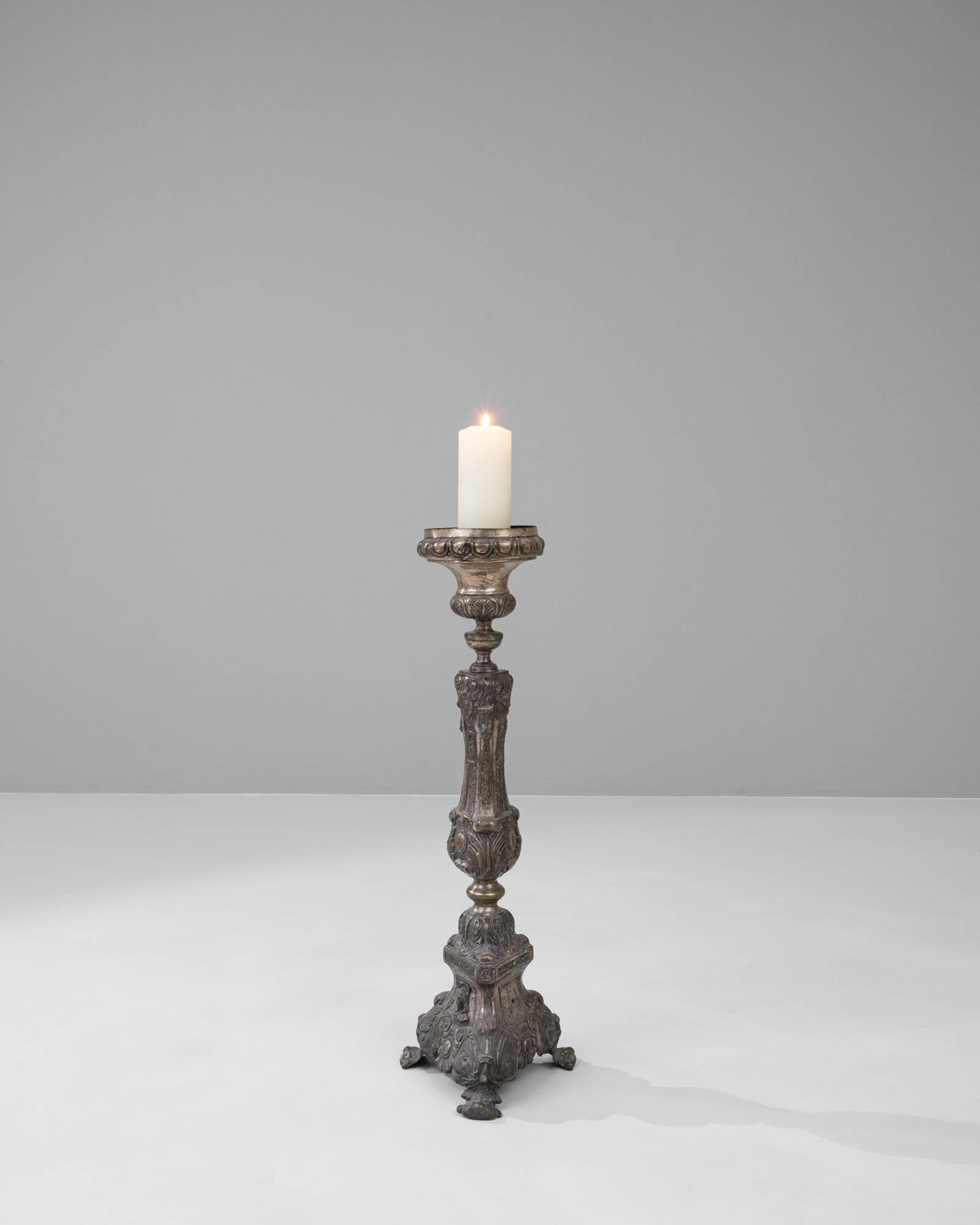 20th Century French Metal Candlestick For Sale 1