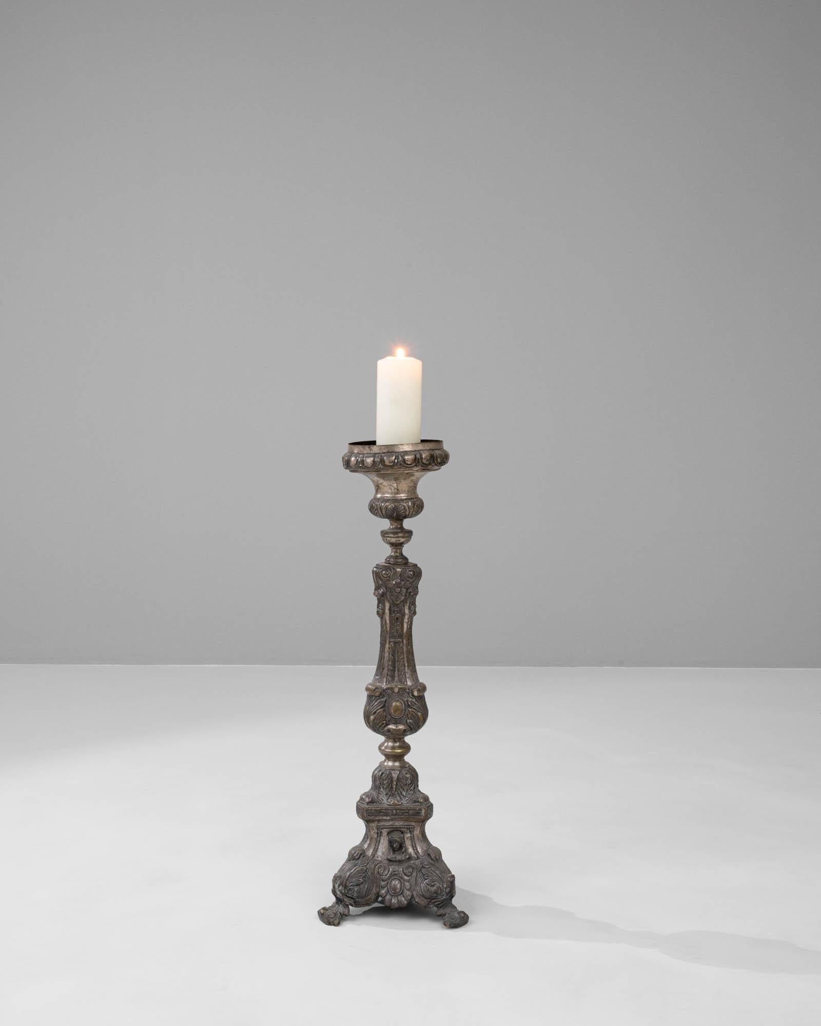 20th Century French Metal Candlestick For Sale 2