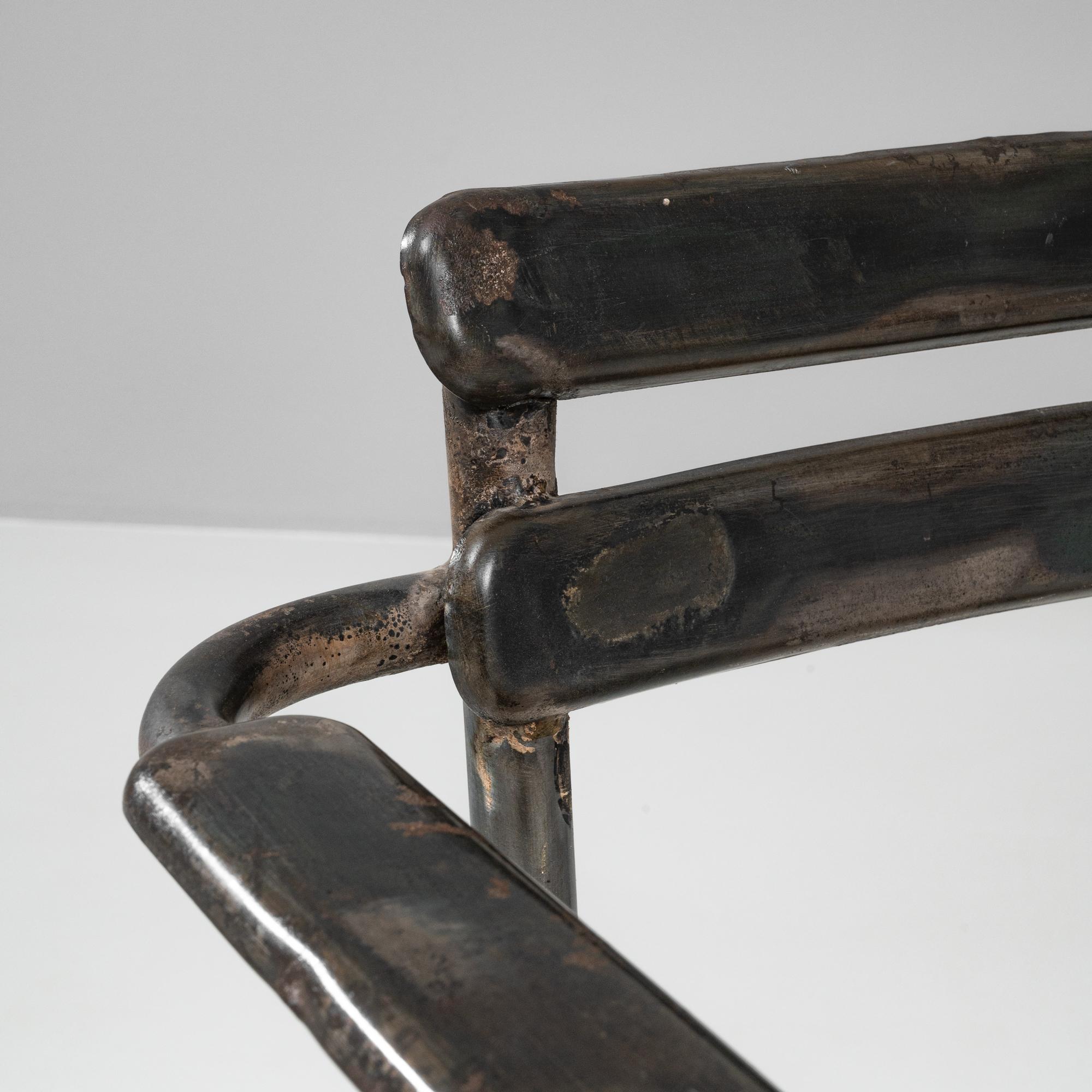 Chaise en métal française du 20e siècle en vente 4