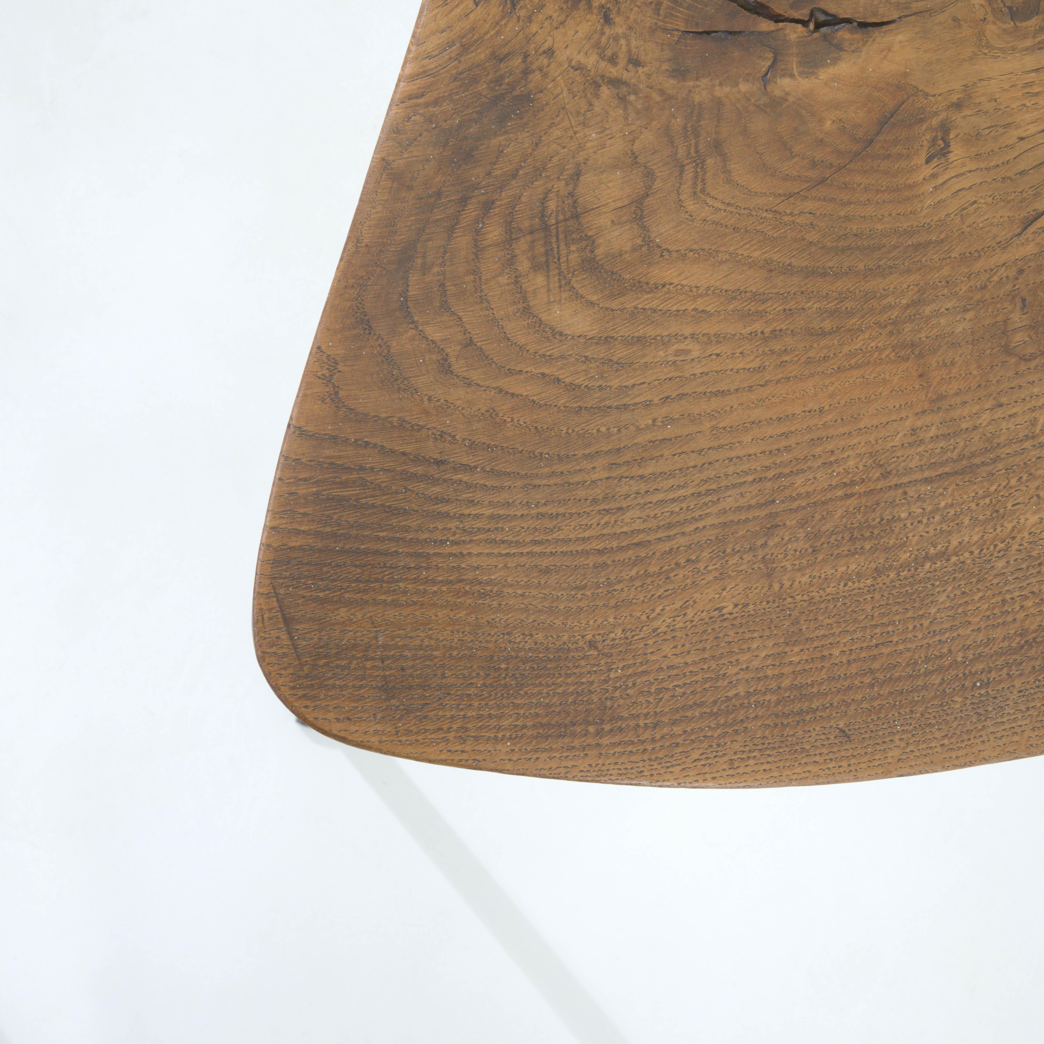 20th Century French Metal Chair With Wooden Seat For Sale 9