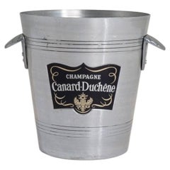 20th Century French Metal Champagne Bucket with Handles