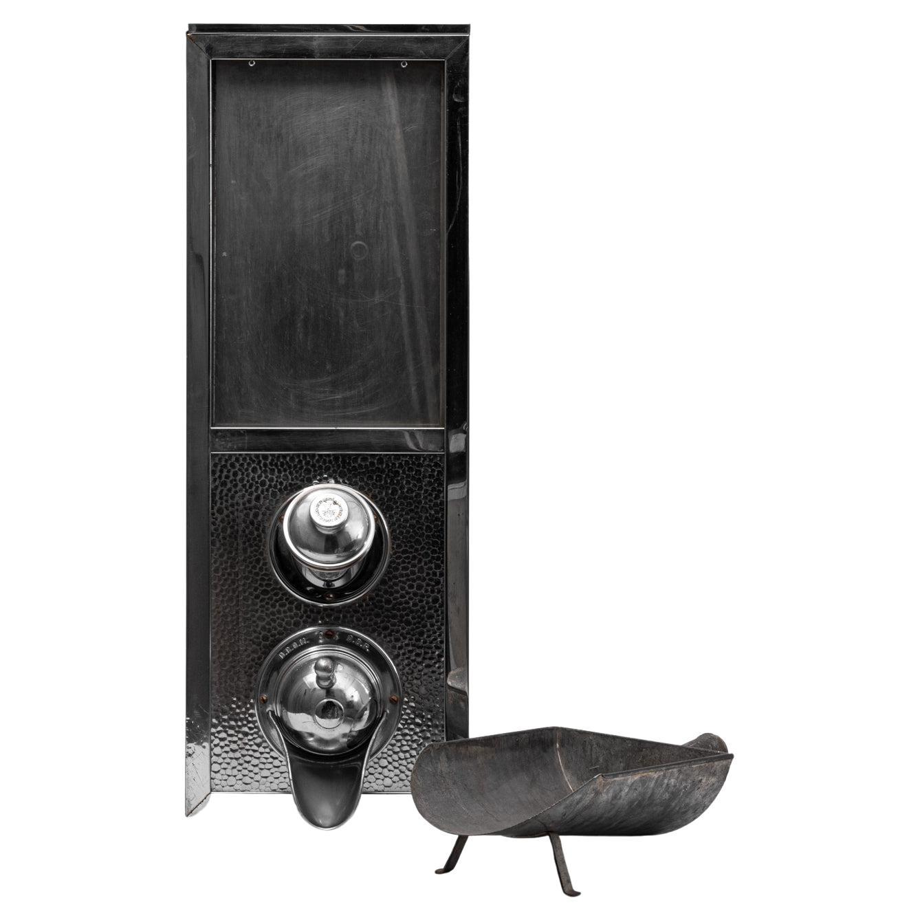 Cafetière en métal française du 20e siècle