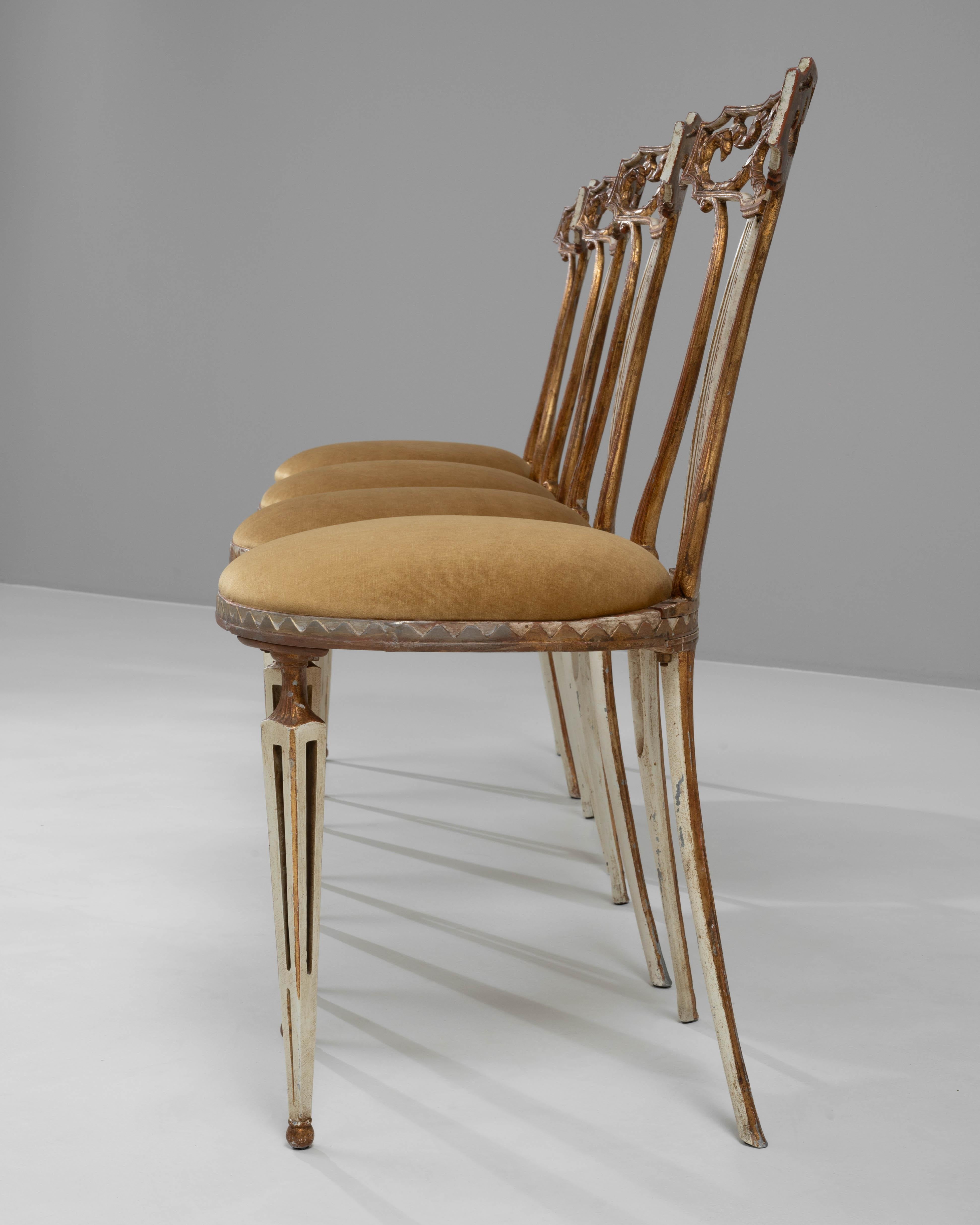 20th Century French Metal Dining Chairs, Set of 4 For Sale 11