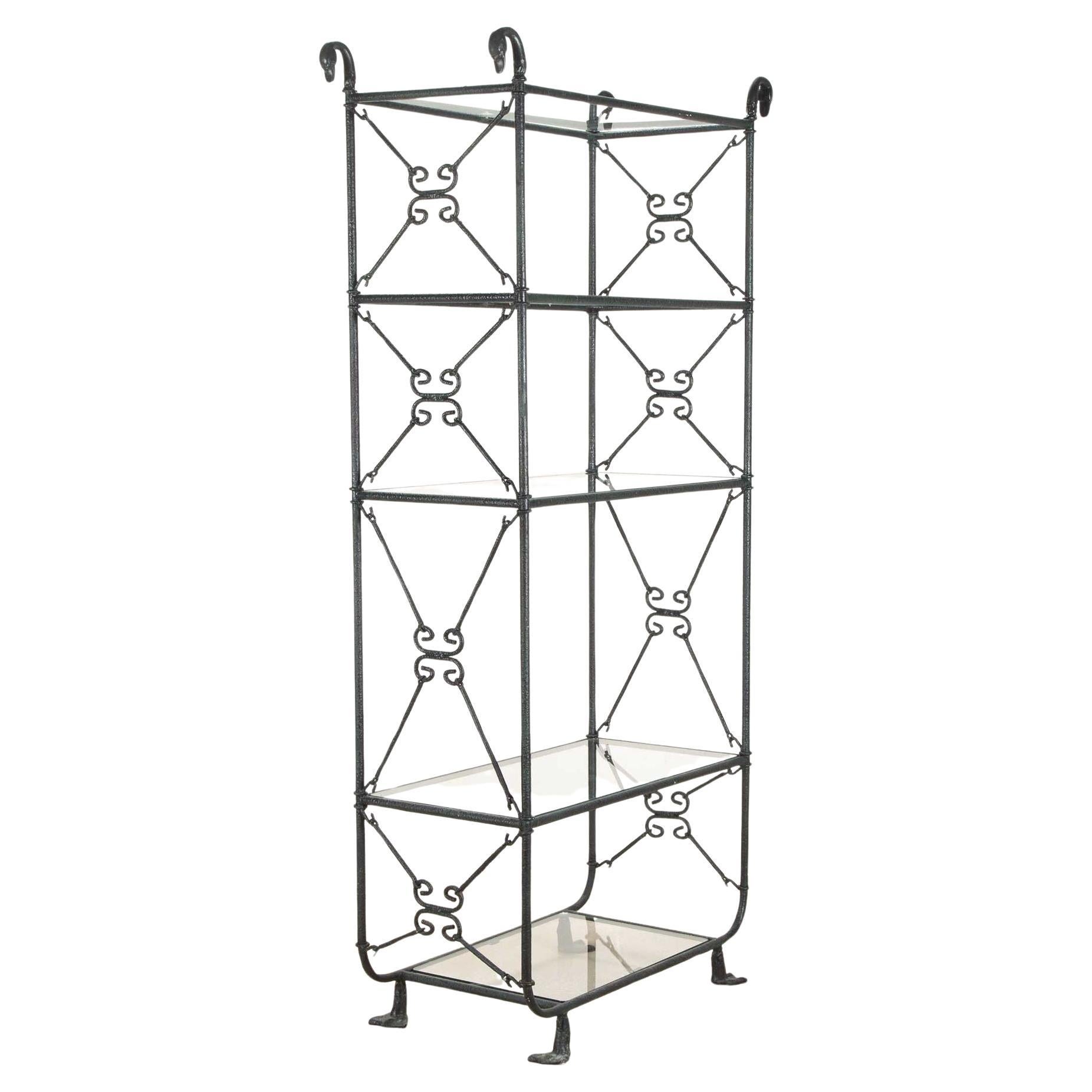 Etagère en métal du 20ème siècle