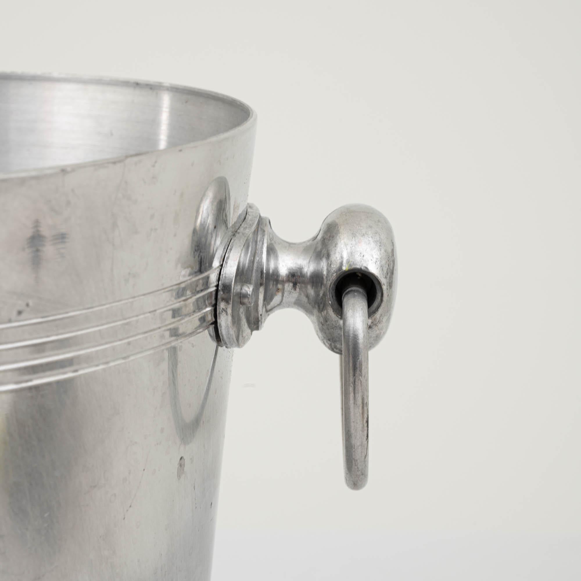 20th Century French Metal Ice Bucket 6