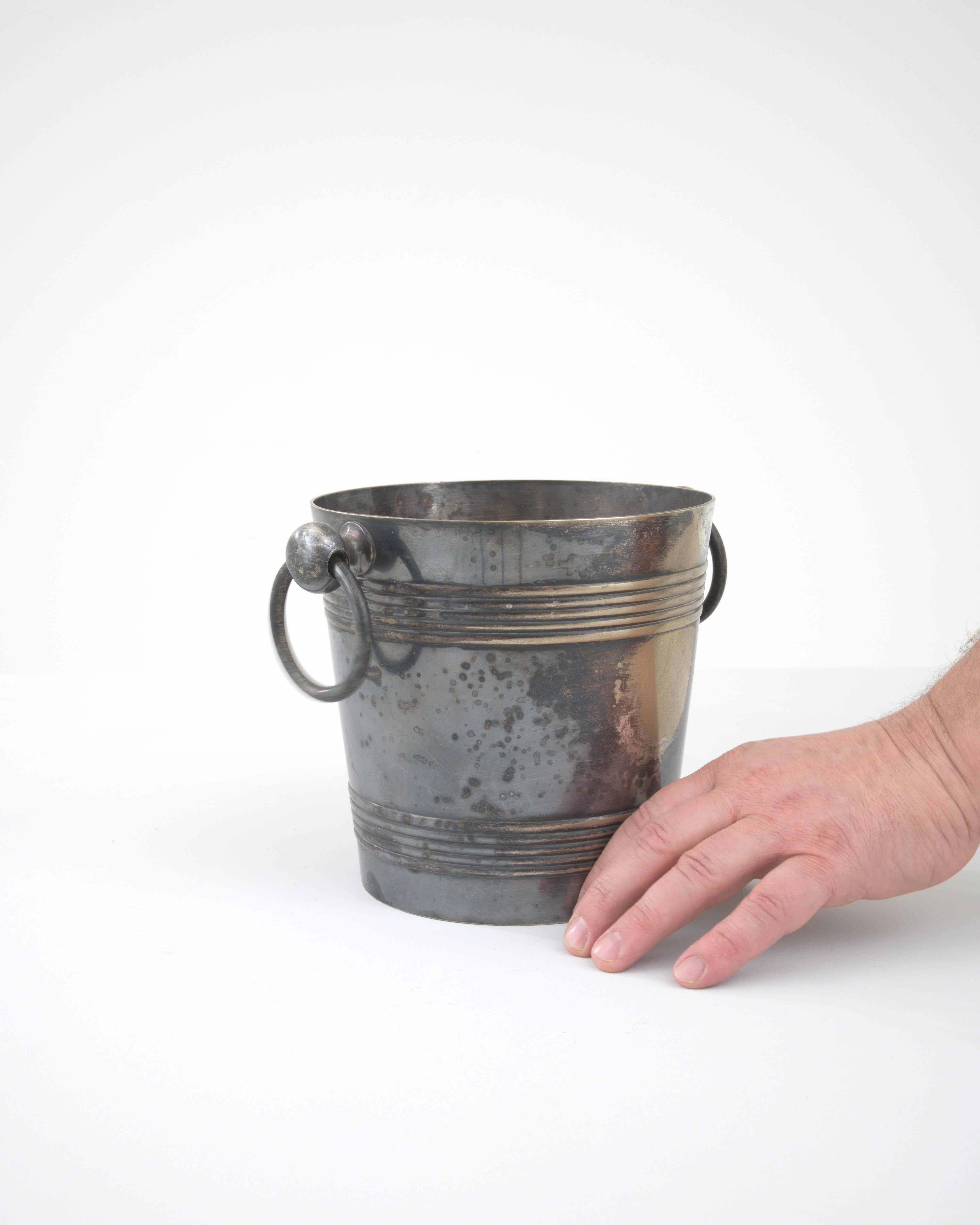 20th Century French Metal Ice Bucket For Sale 1