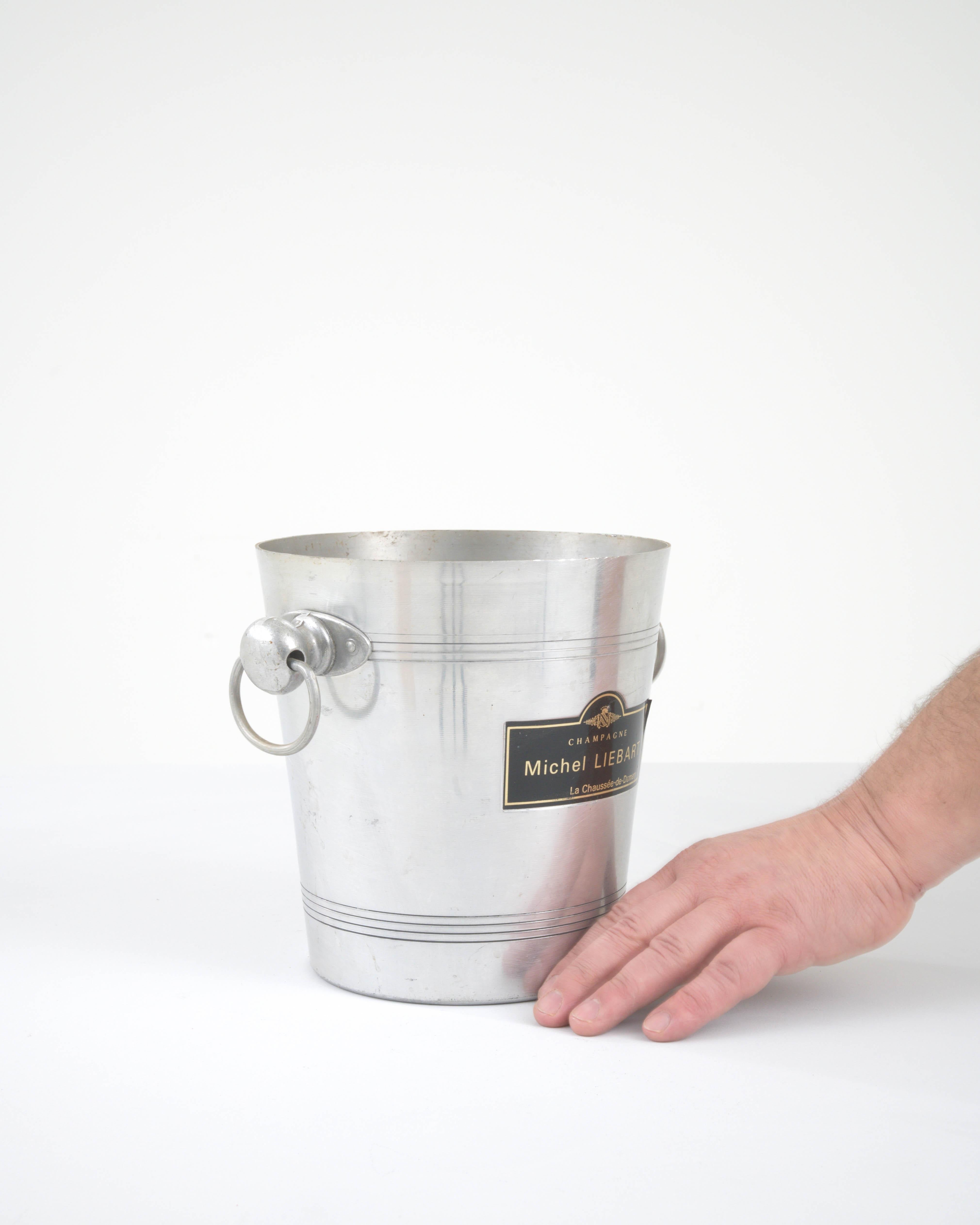 20th Century French Metal Ice Bucket 1