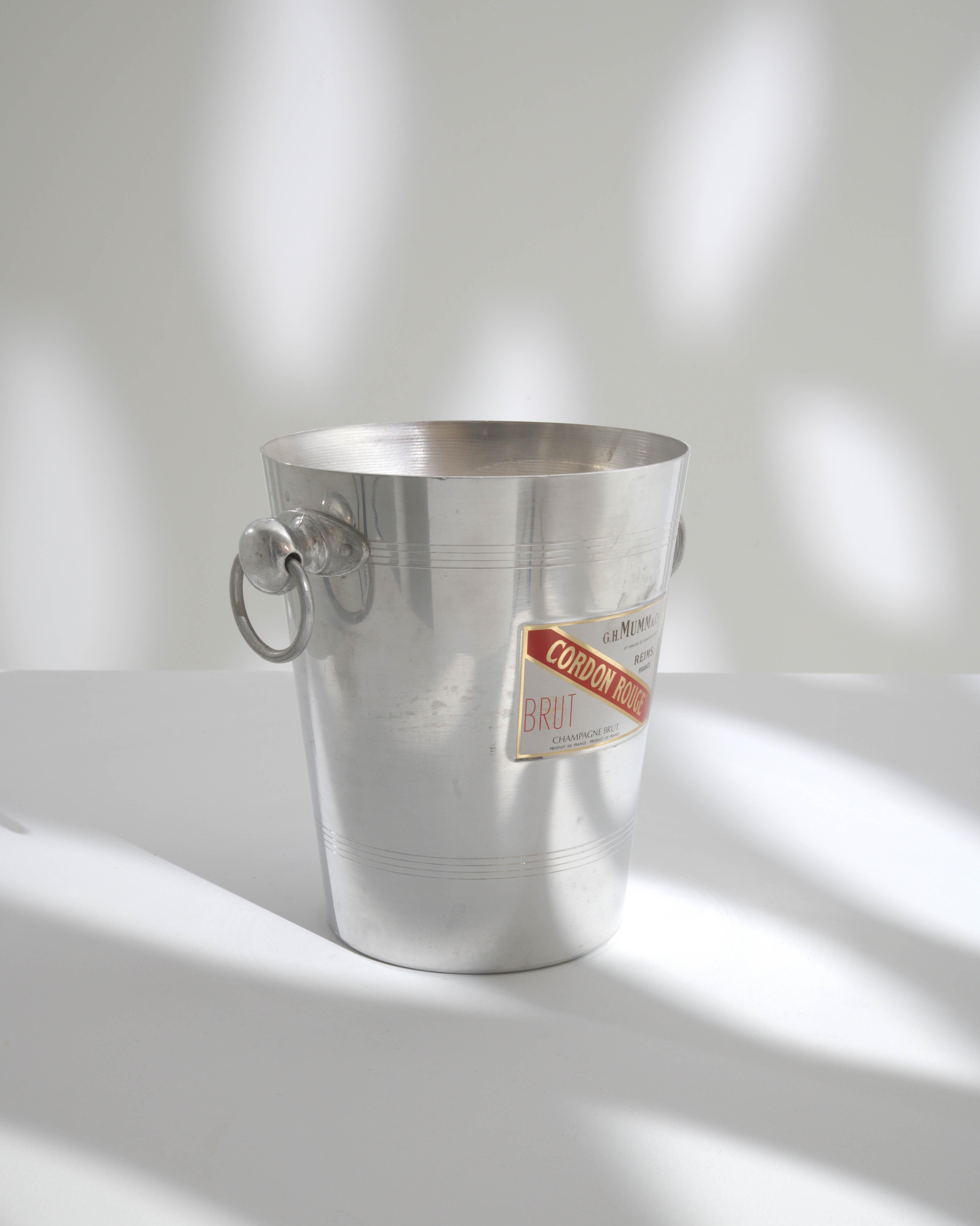 20th Century French Metal Ice Bucket 2