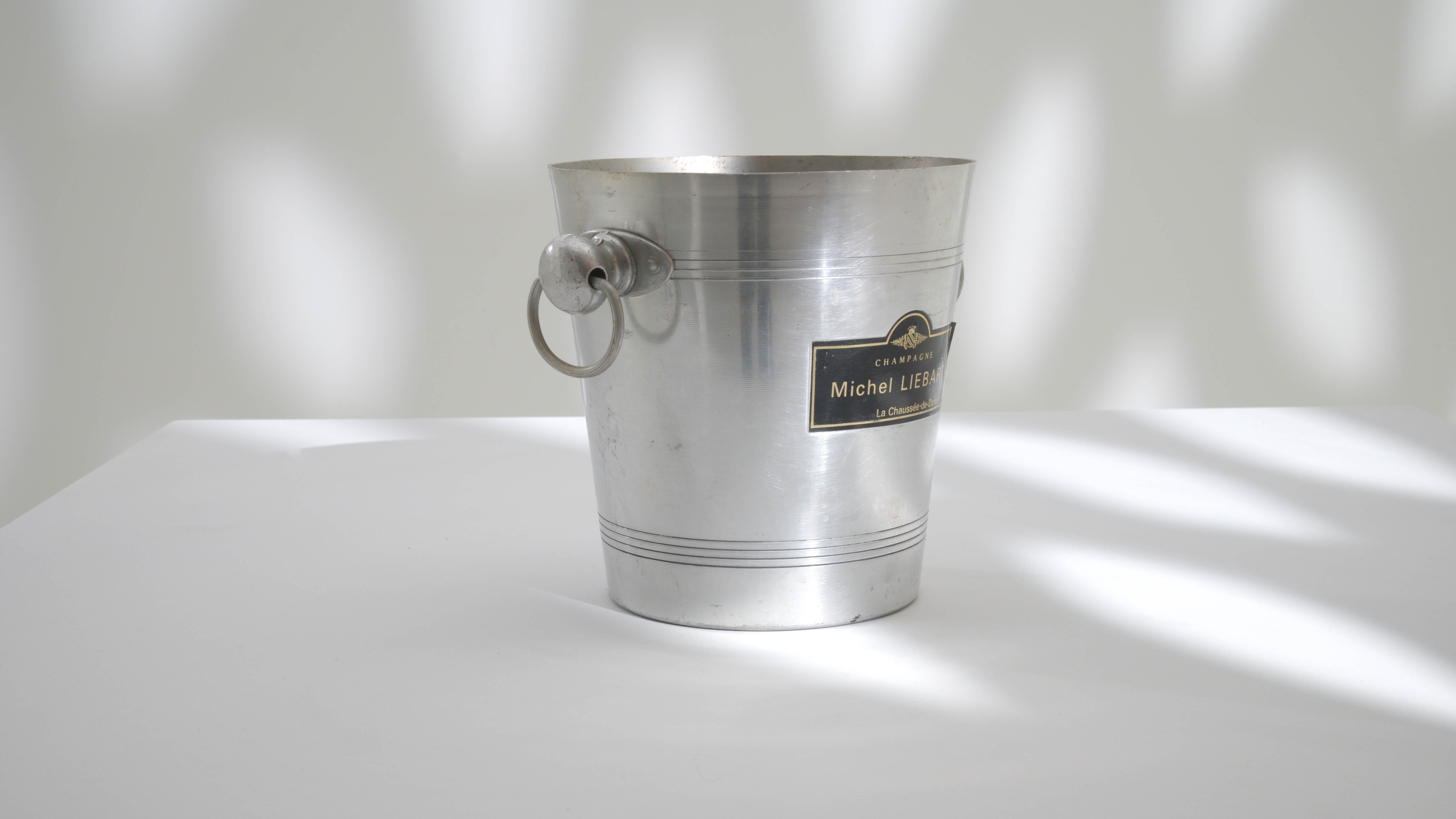 20th Century French Metal Ice Bucket 3
