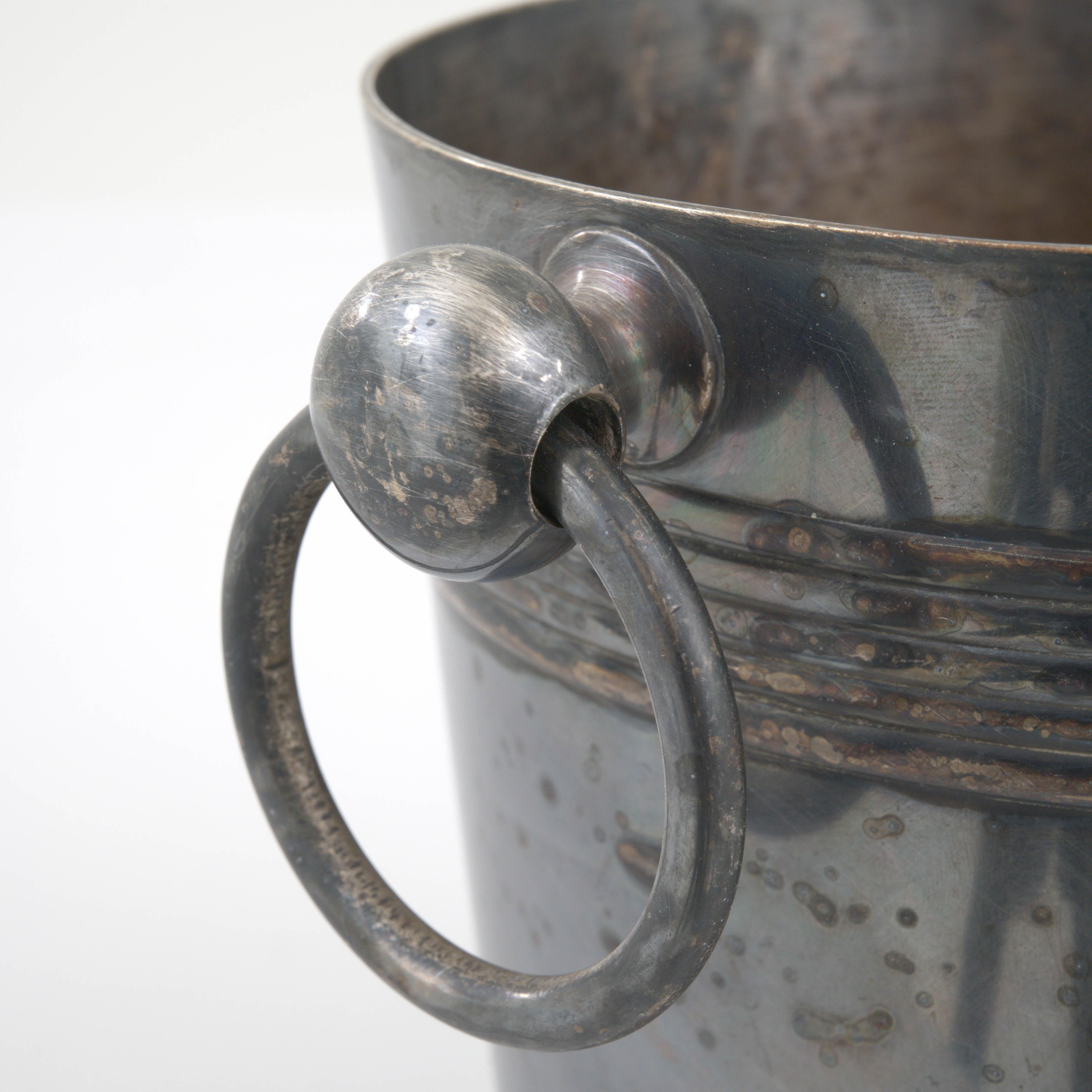 20th Century French Metal Ice Bucket For Sale 4