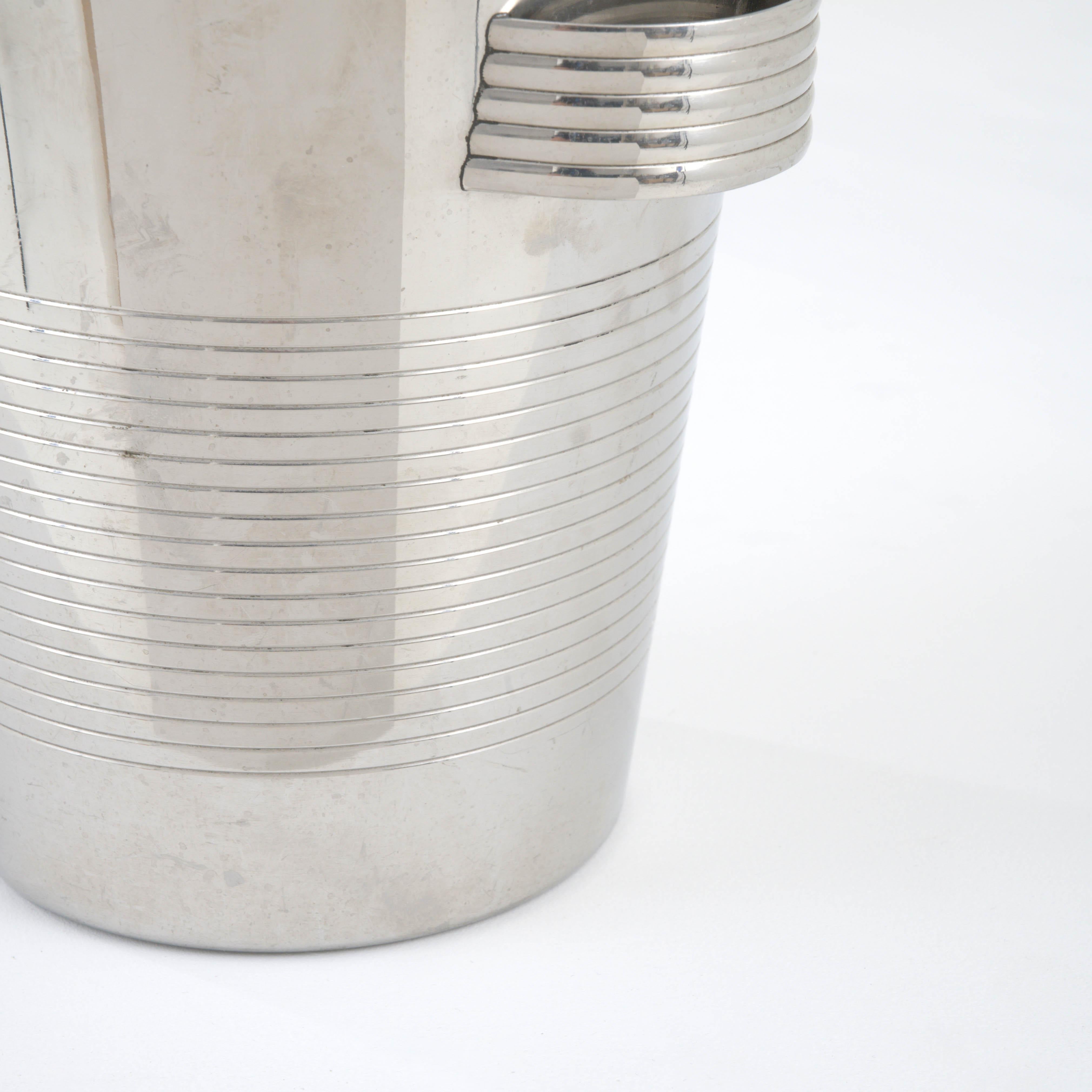20th Century French Metal Ice Bucket 5