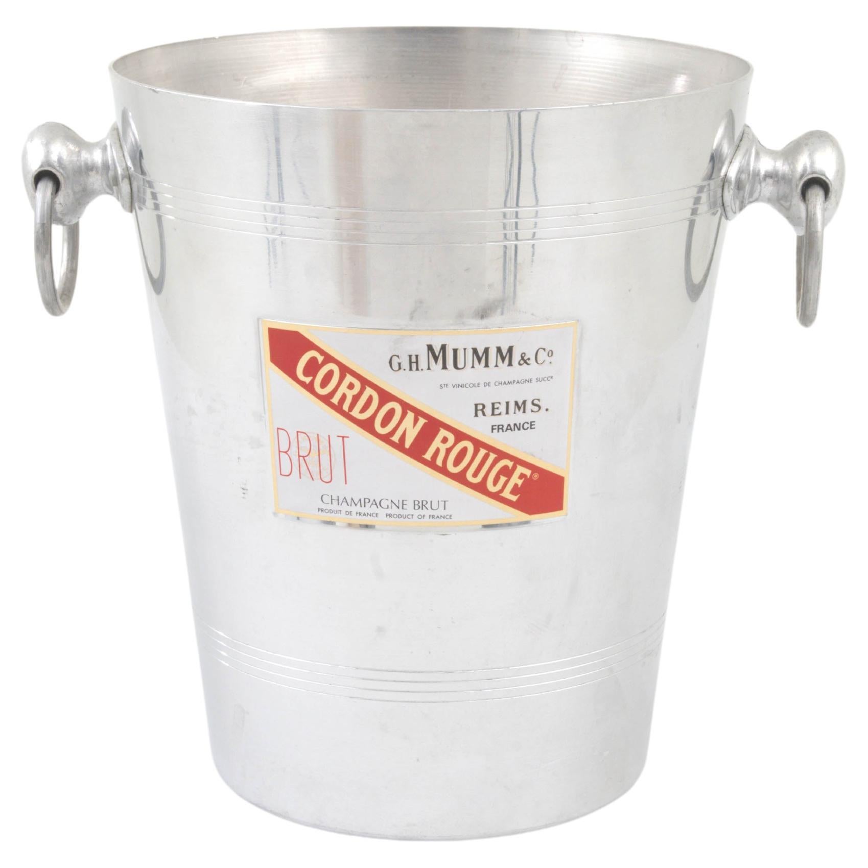 20th Century French Metal Ice Bucket