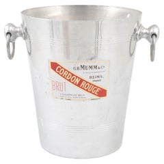 20th Century French Metal Ice Bucket