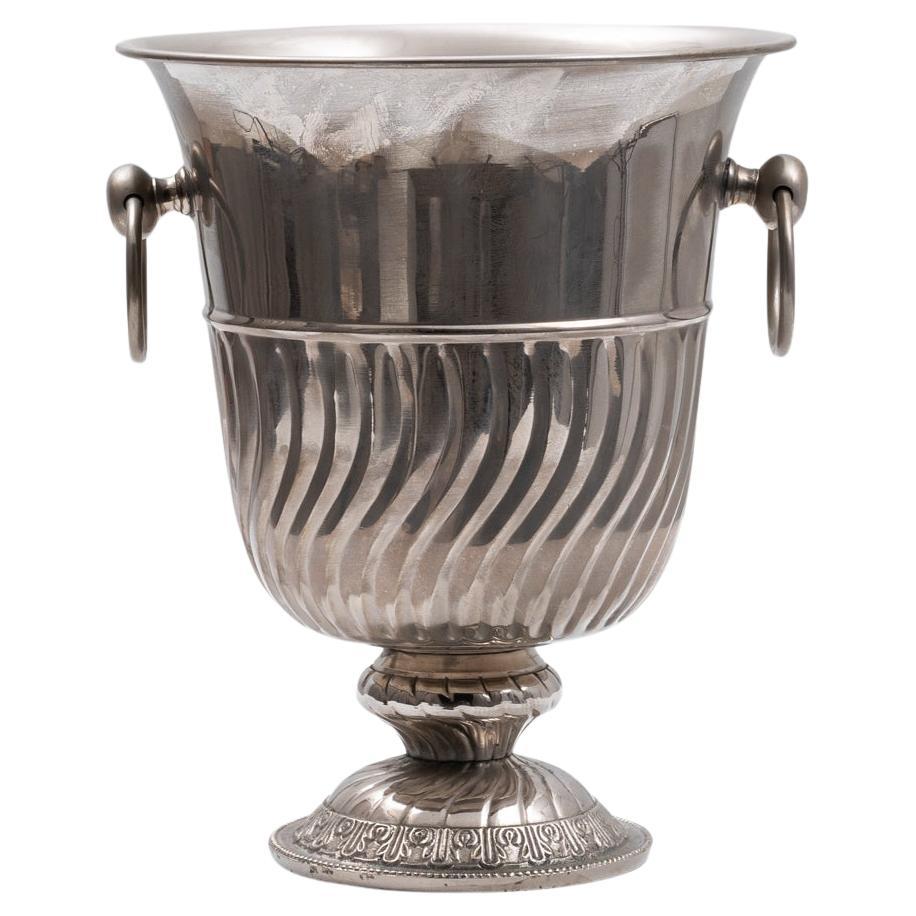 20th Century French Metal Ice Bucket For Sale