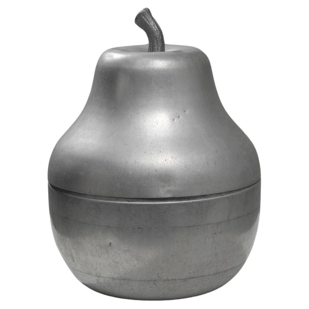 20th Century French Metal Ice Bucket With Lid For Sale